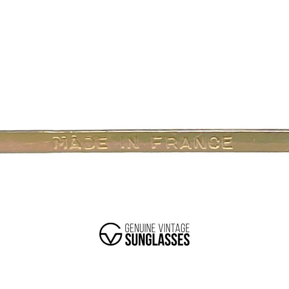 Vintage CEBE 205 Metal gold kalichrome mineral sunglasses