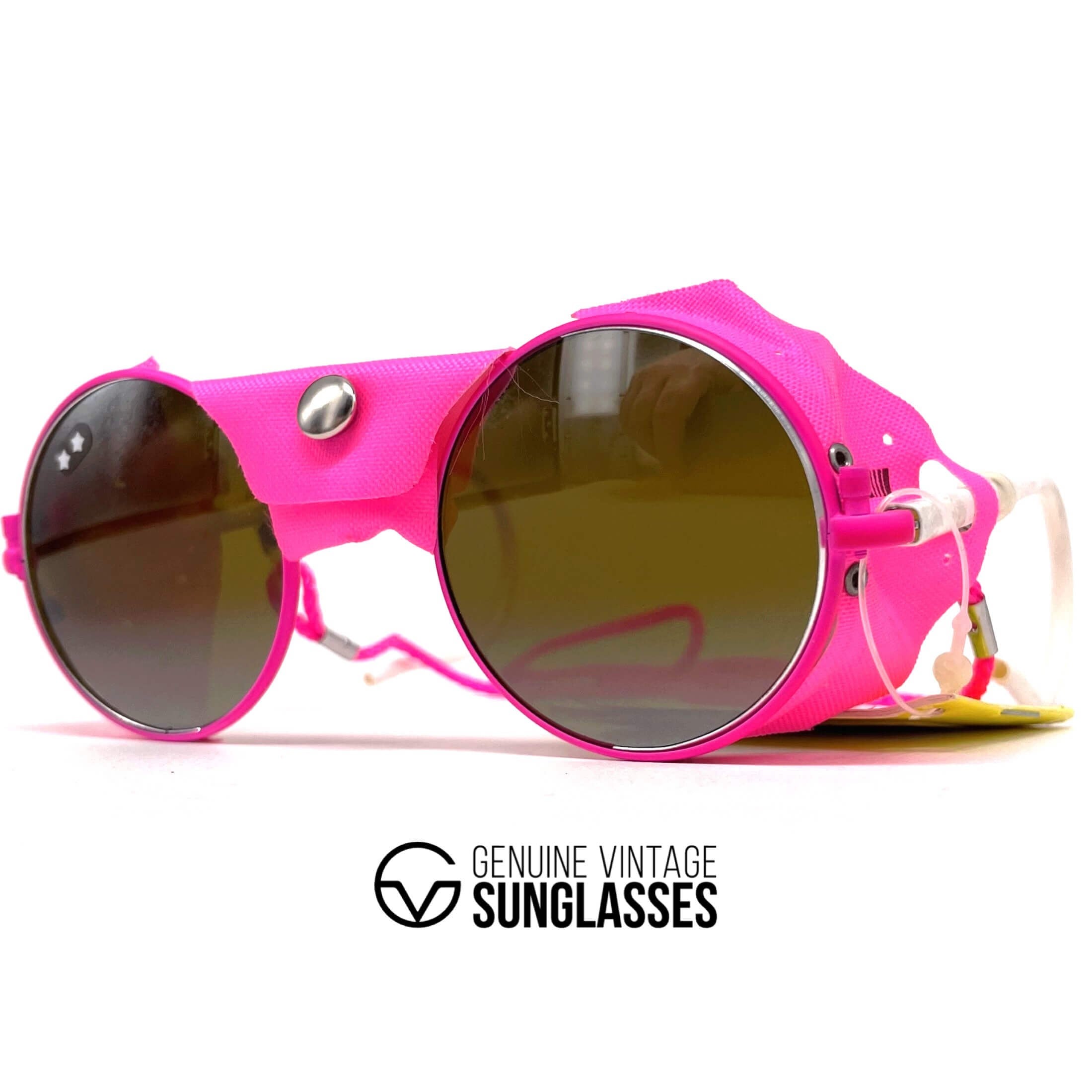 Vintage CEBE 246 pink mirrored glacier sports sunglasses