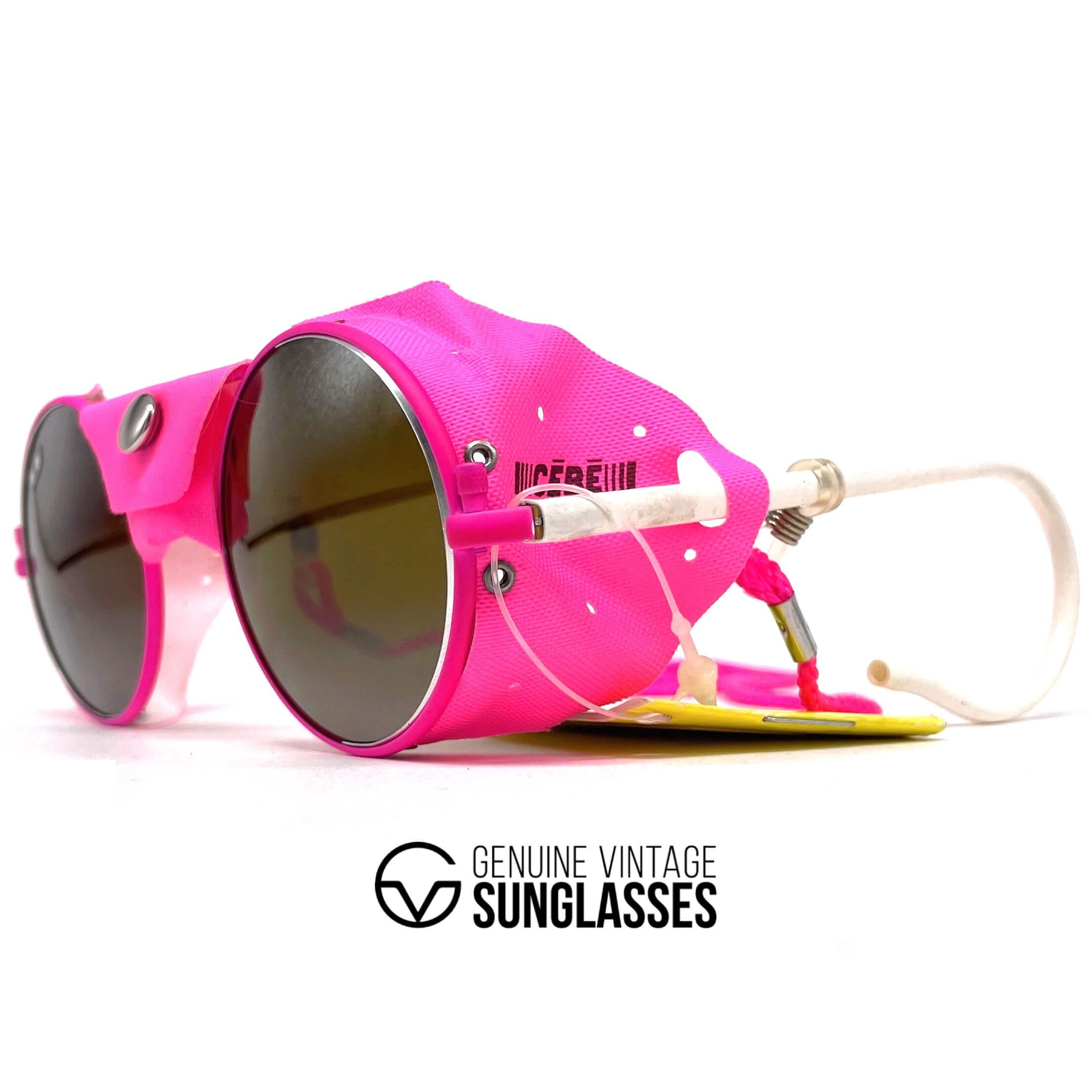 Vintage CEBE 246 pink mirrored glacier sports sunglasses