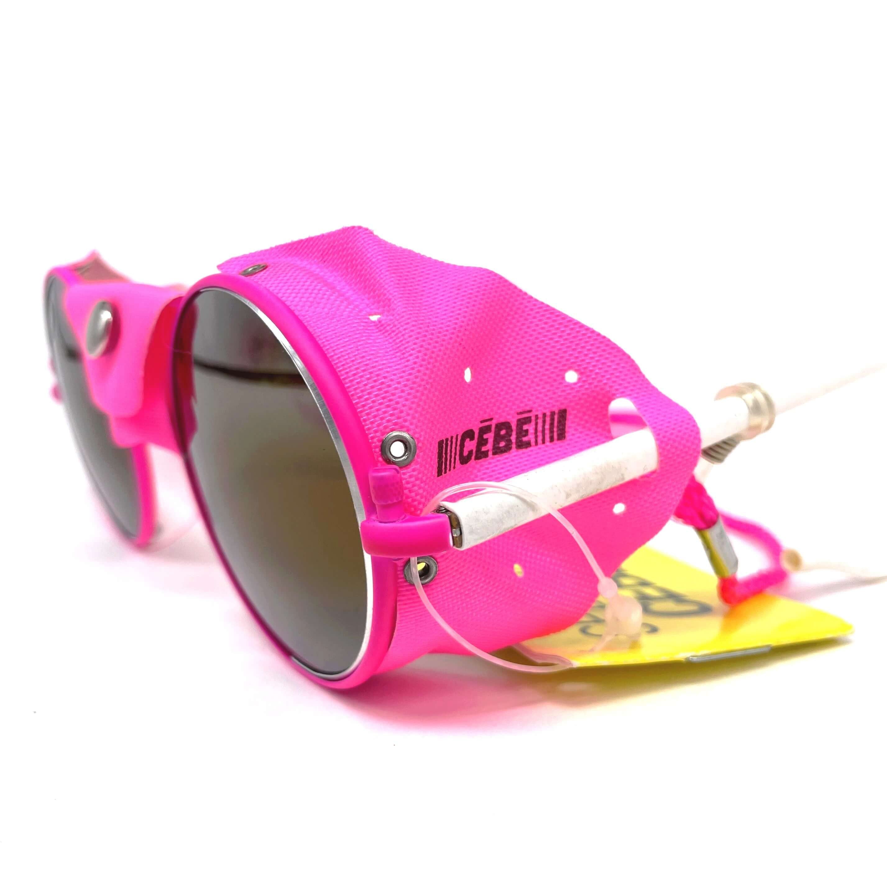 Vintage CEBE 246 pink mirrored glacier sports sunglasses