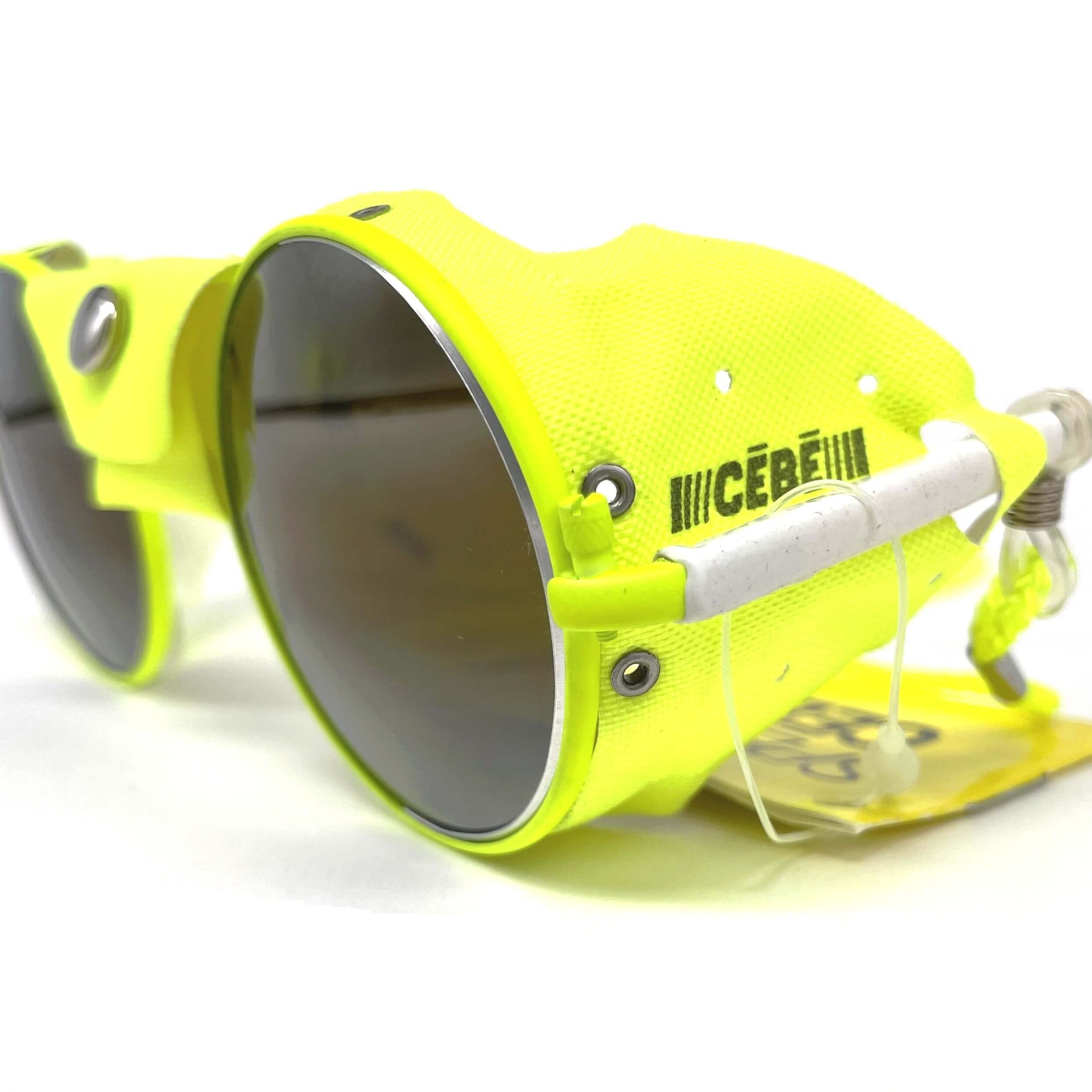Vintage CEBE 246 yellow mirrored glacier sports sunglasses