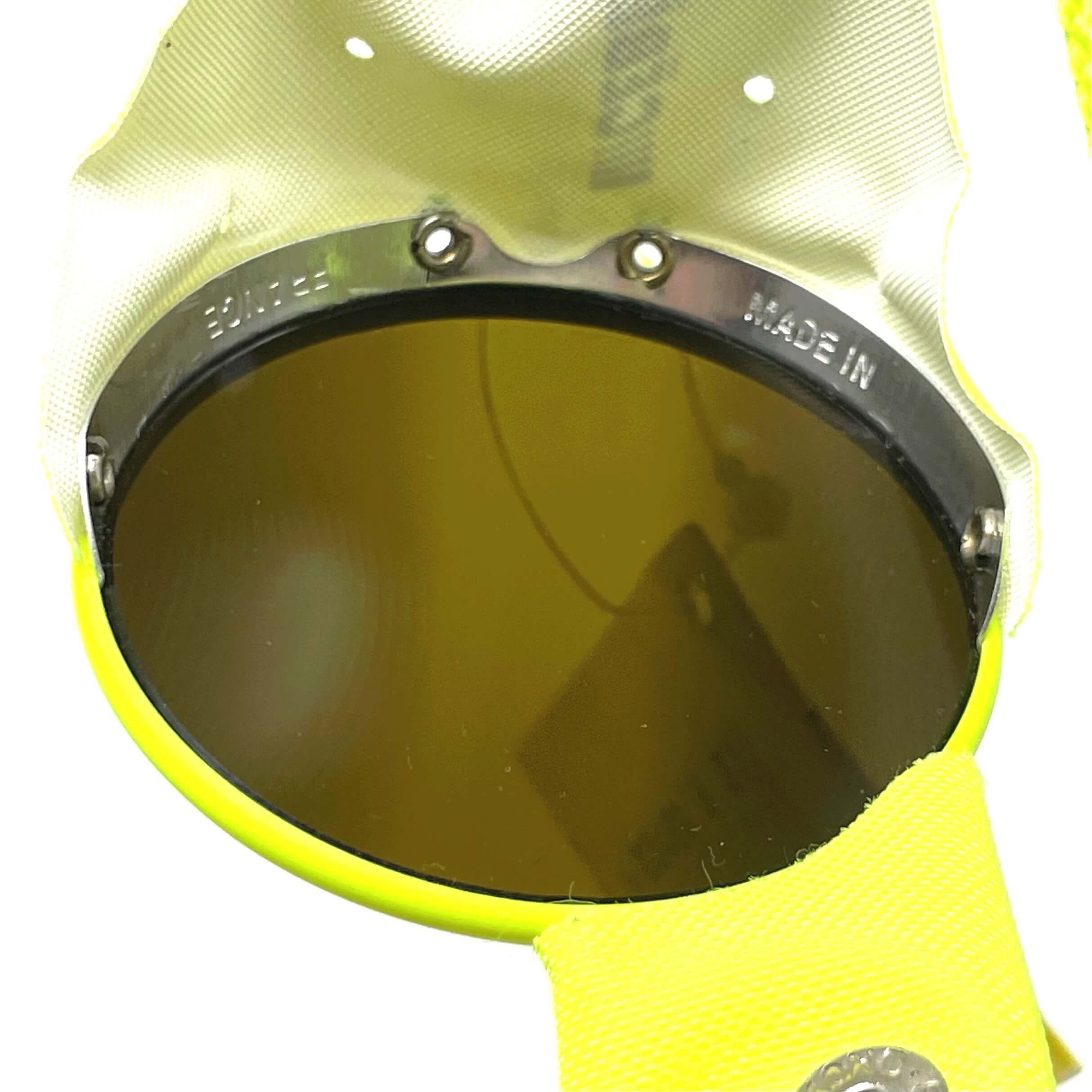 Vintage CEBE 246 yellow mirrored glacier sports sunglasses