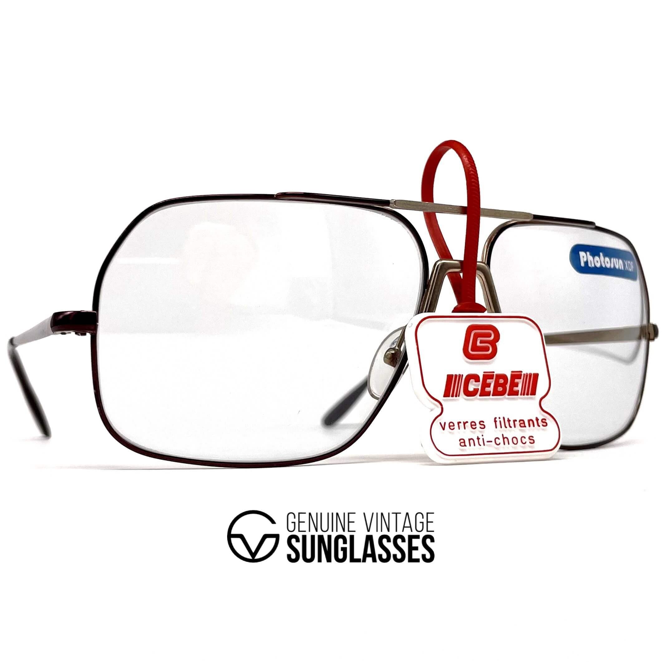 Vintage CEBE 270 photochromic aviator mineral sunglasses