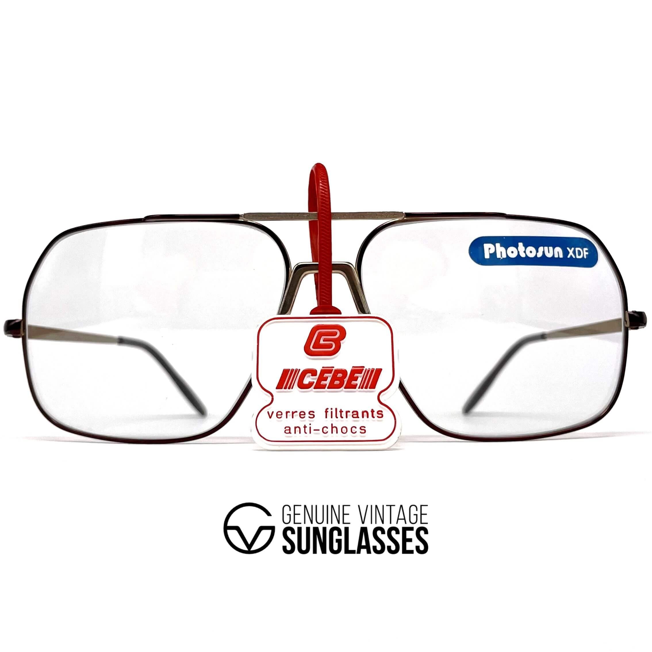 Vintage CEBE 270 photochromic aviator mineral sunglasses