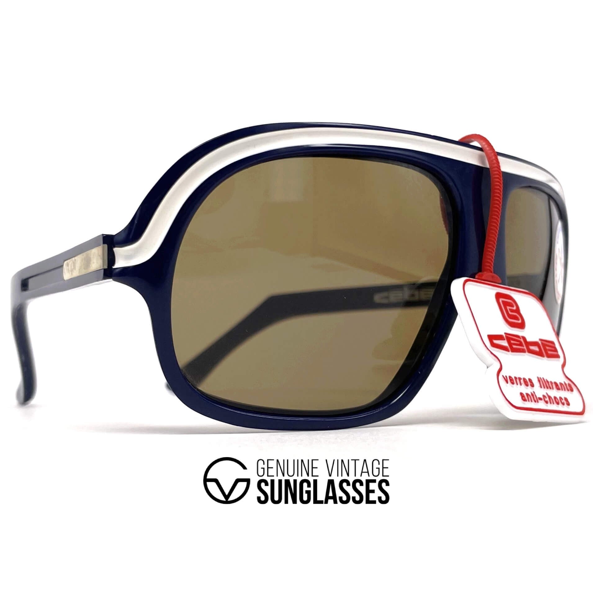 Vintage CEBE 962 Rally Coq blue XXL sports sunglasses