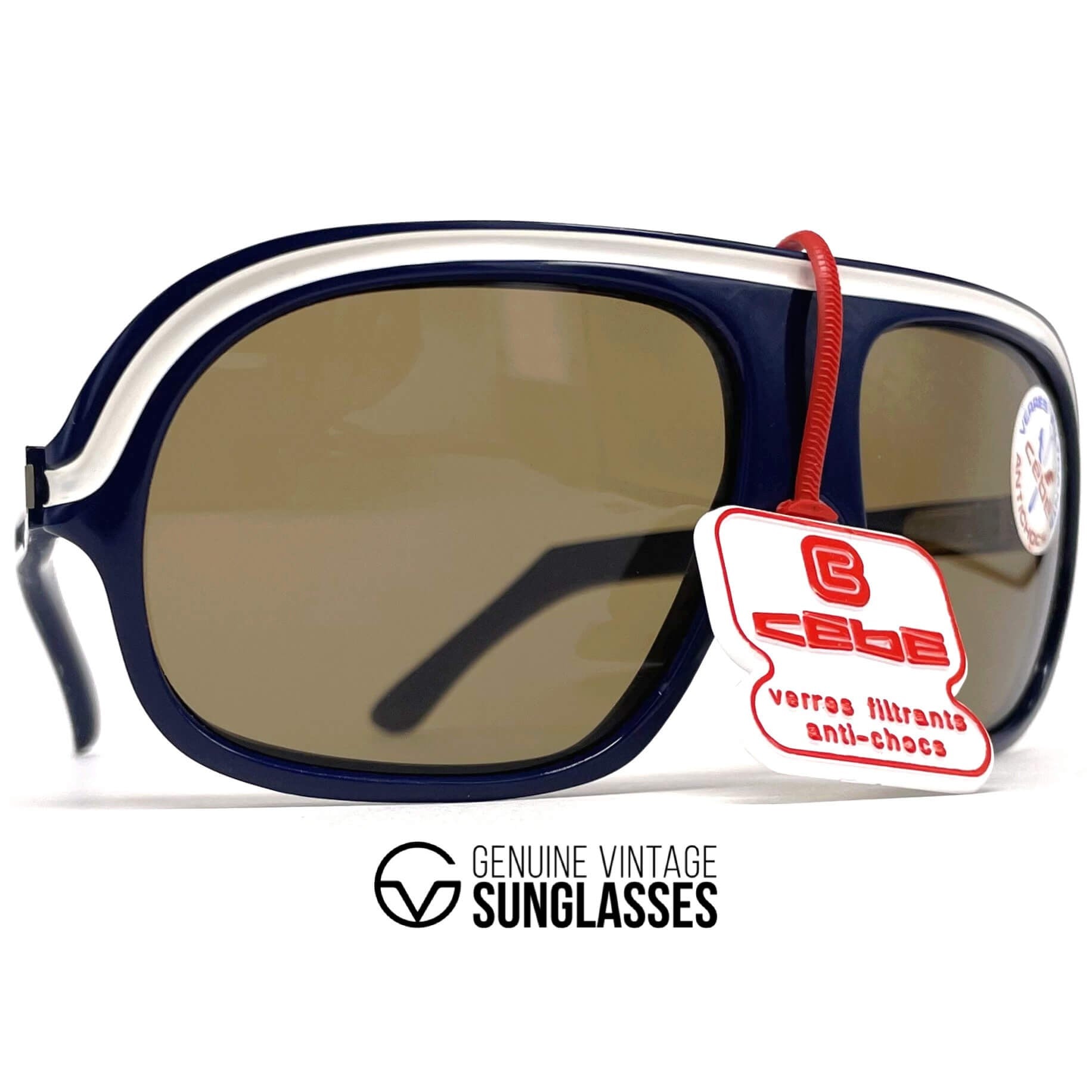 Vintage CEBE 962 Rally Coq blue XXL sports sunglasses