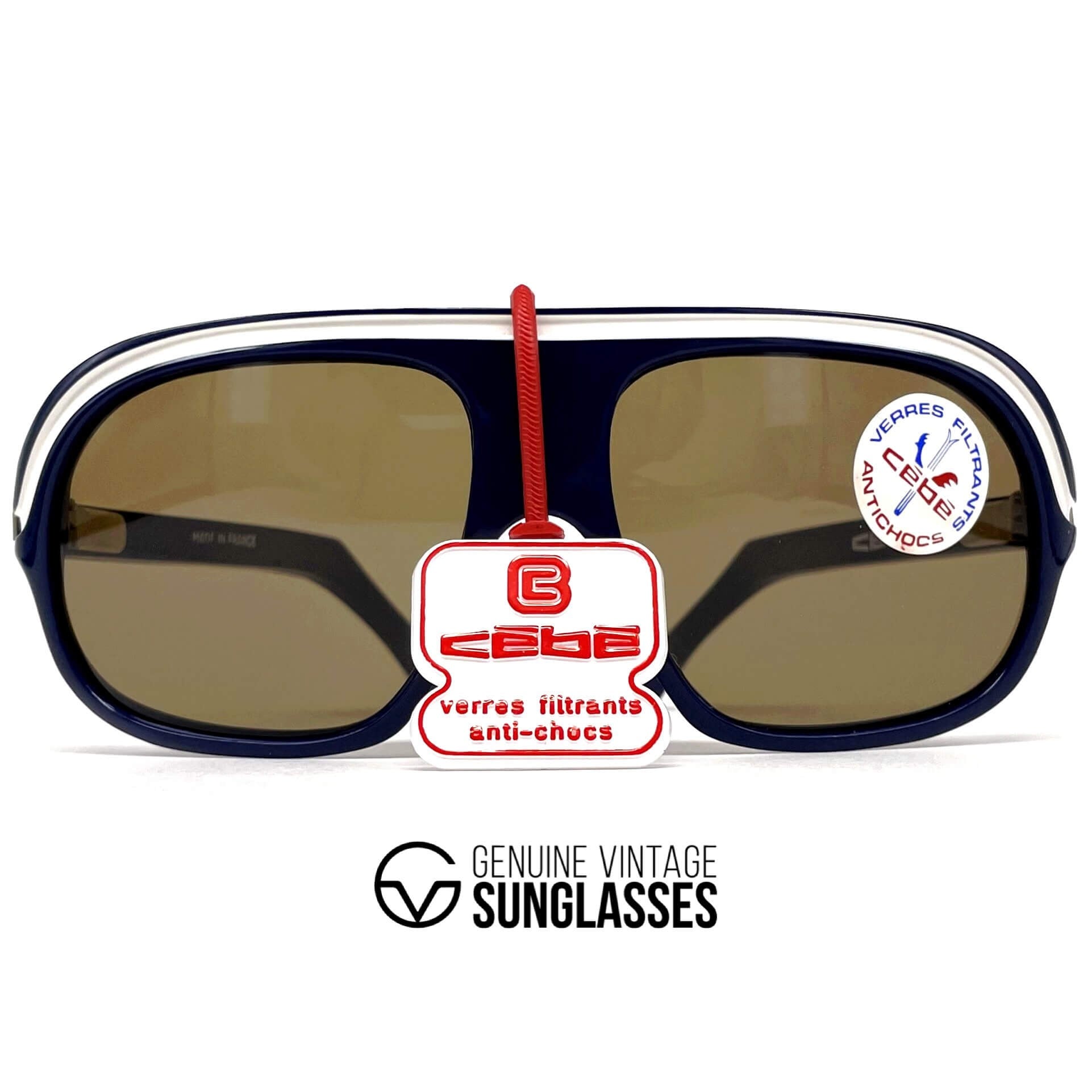 Vintage CEBE 962 Rally Coq blue XXL sports sunglasses