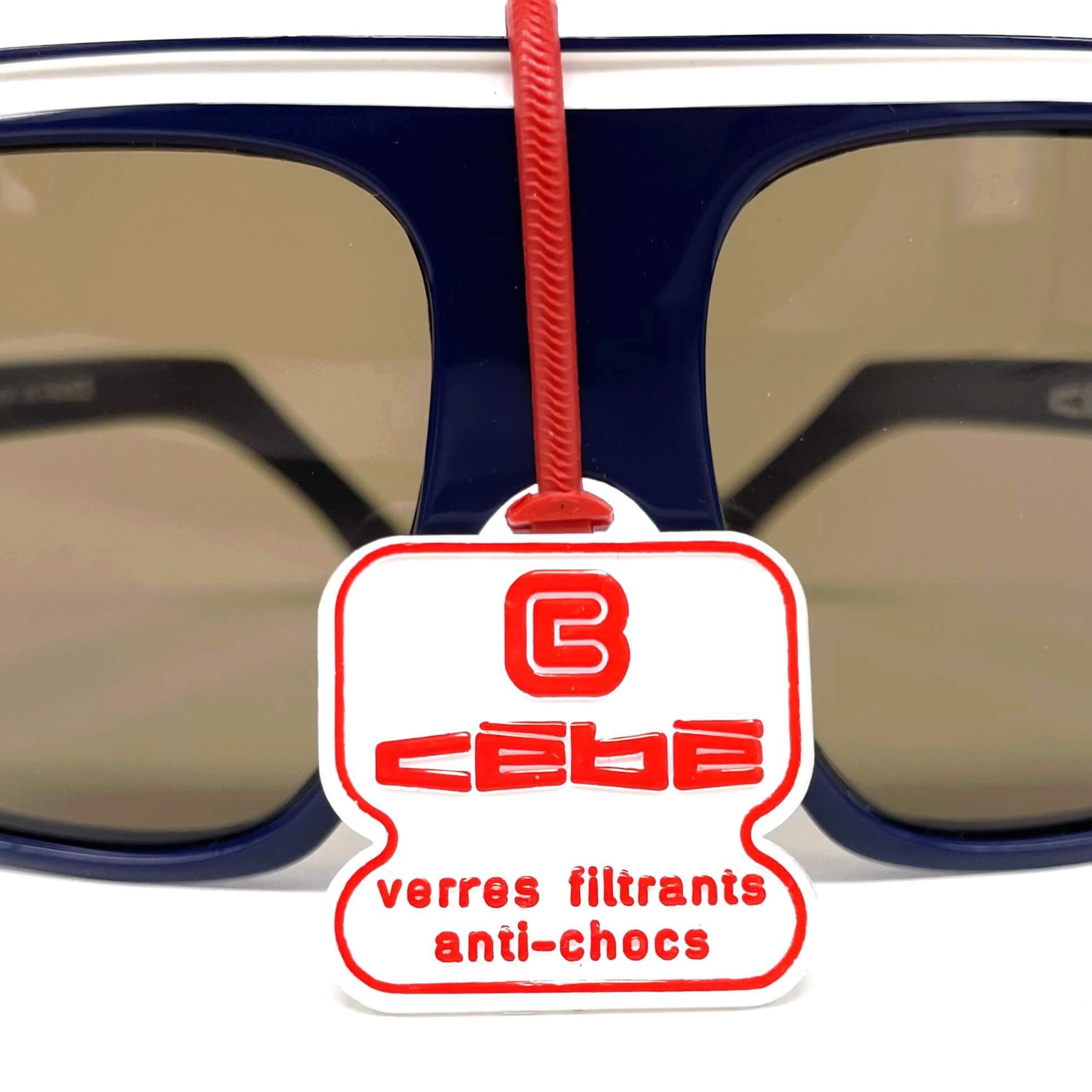 Vintage CEBE 962 Rally Coq blue XXL sports sunglasses