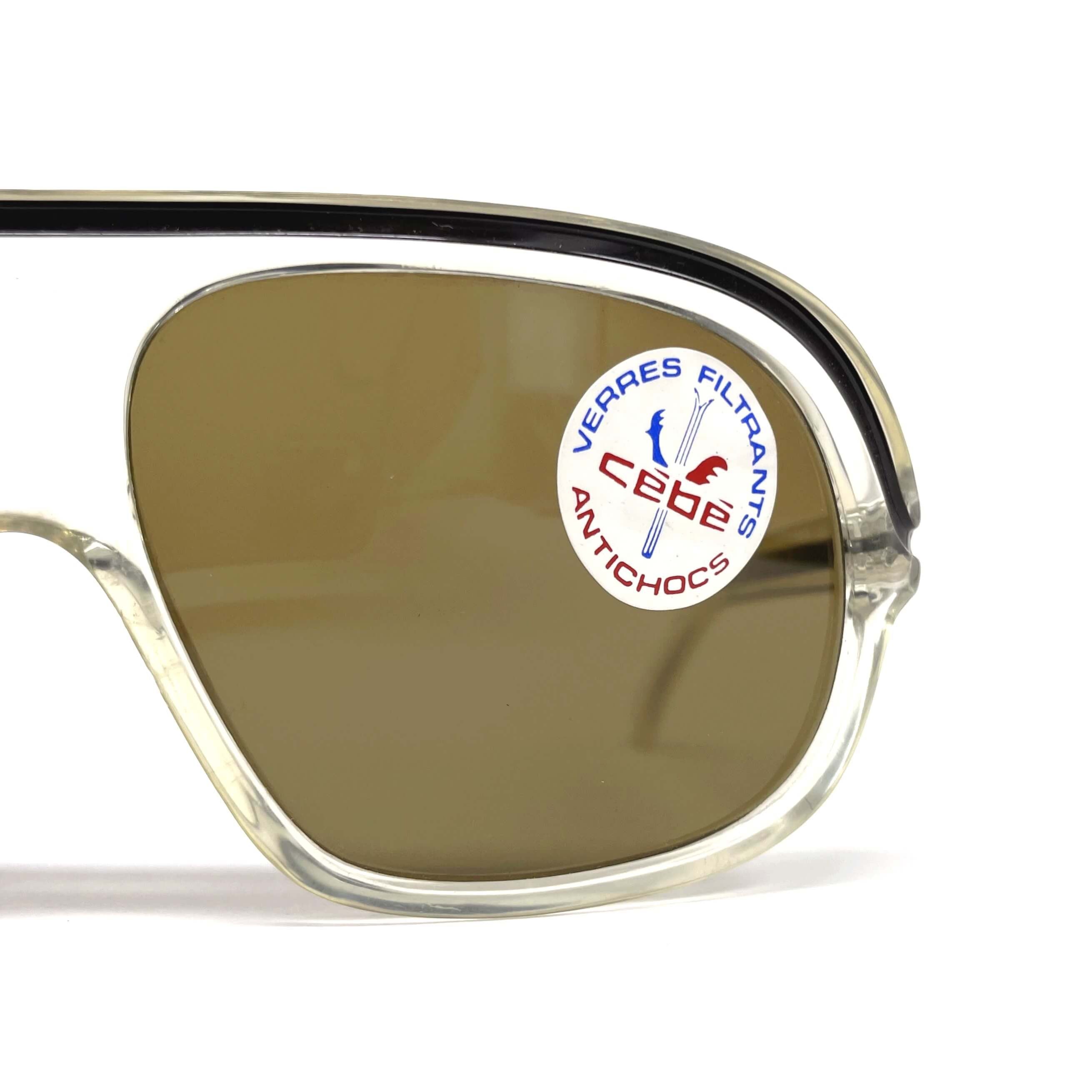 Vintage CEBE 962 Rally Coq crystal XXL sports sunglasses