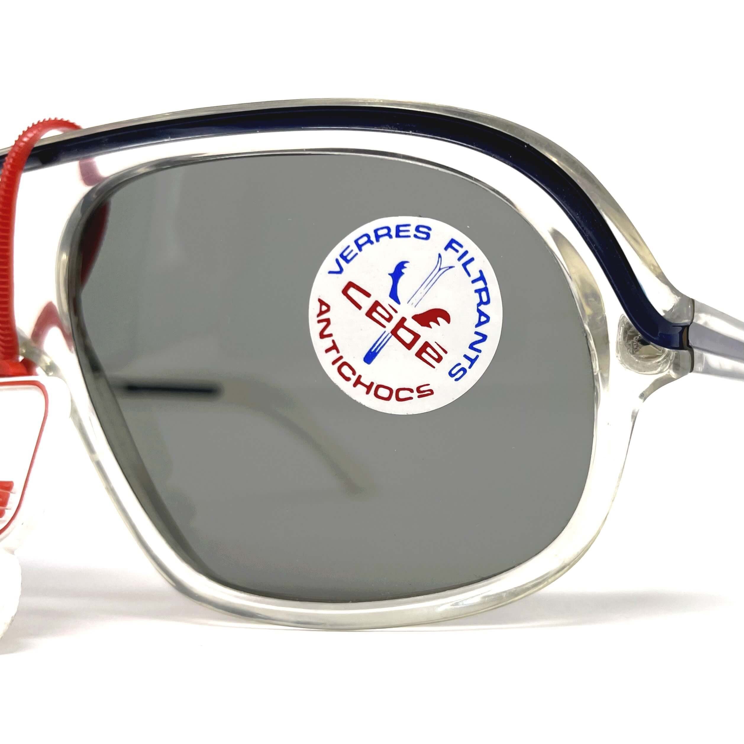Vintage CEBE 962 Rally Coq crystal XXL sports sunglasses