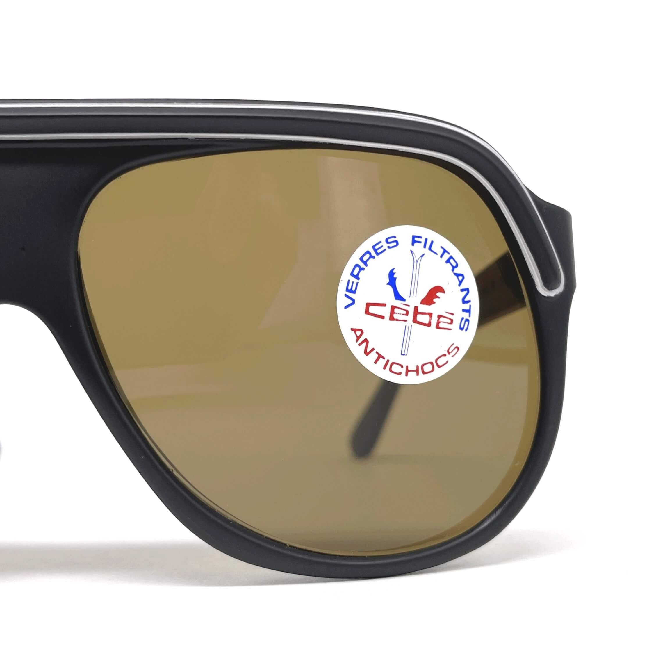 Vintage CEBE 974 rare black matte XXL designer sunglasses