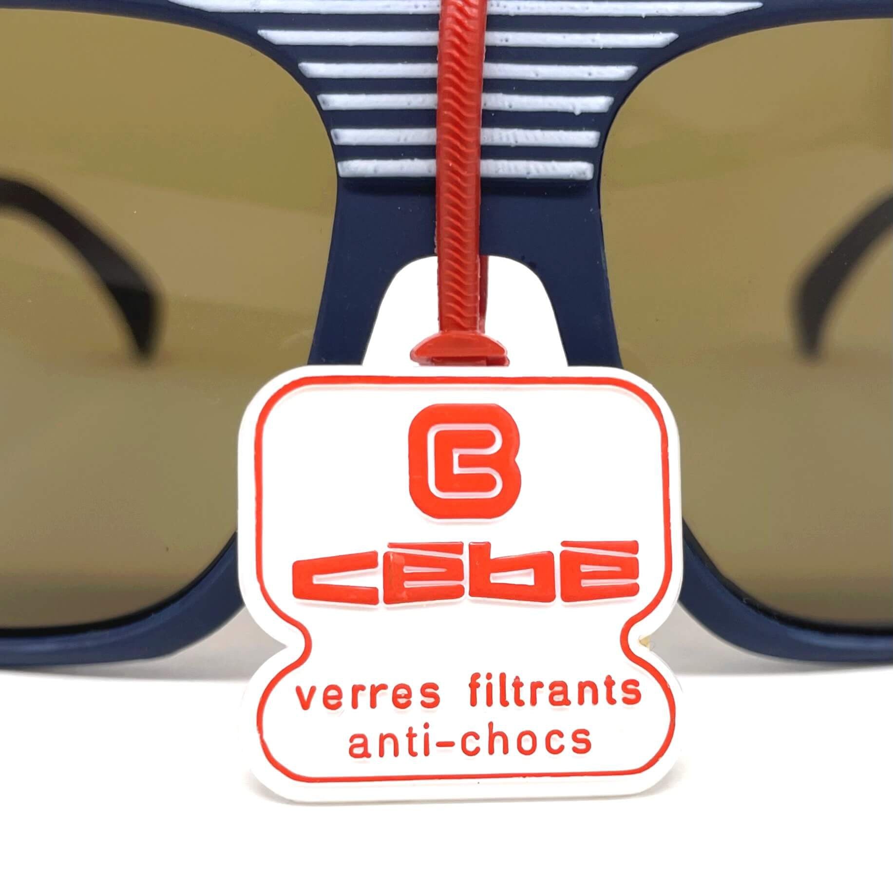 Vintage CEBE 975 blue matte XL designer sunglasses