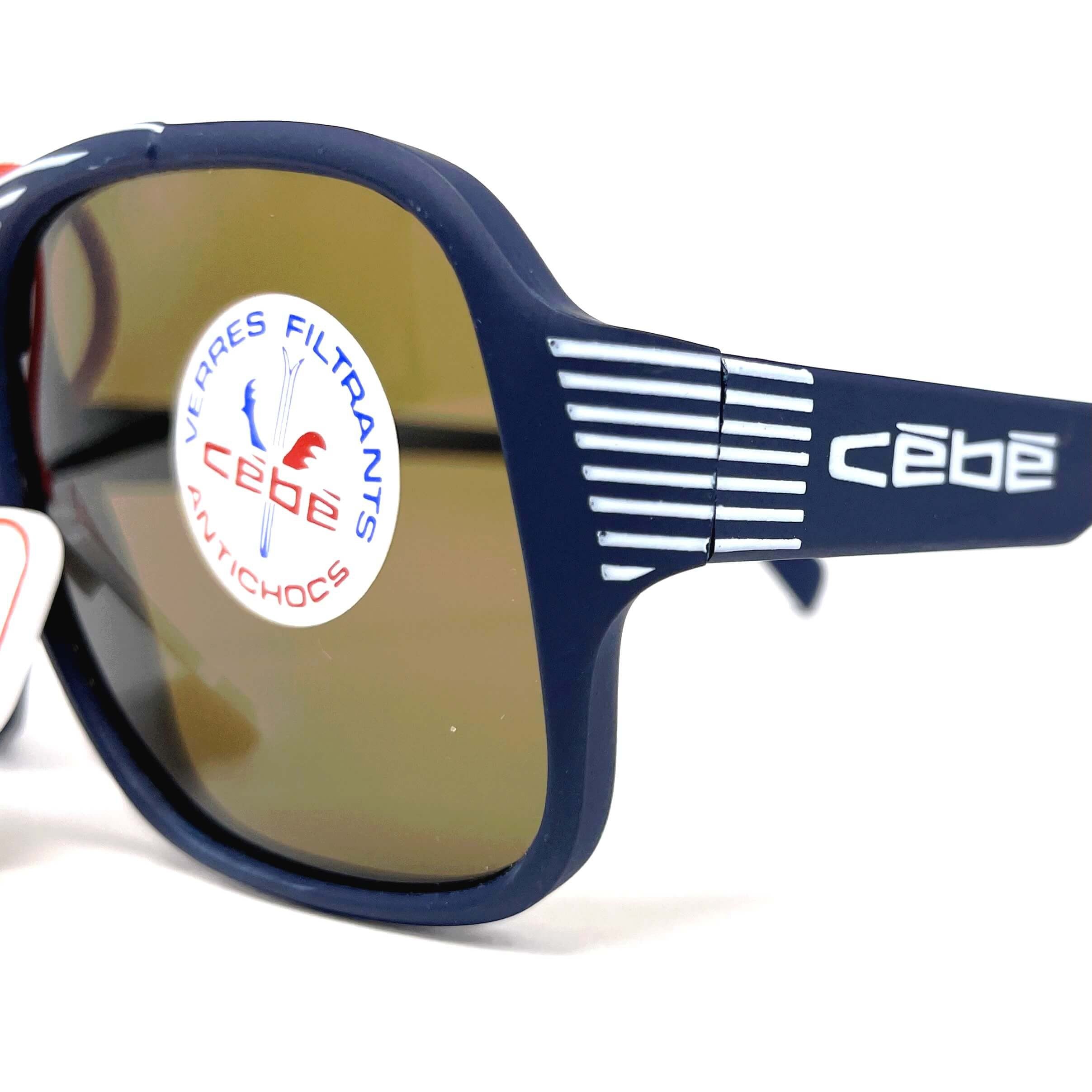 Vintage CEBE 975 blue matte XL designer sunglasses