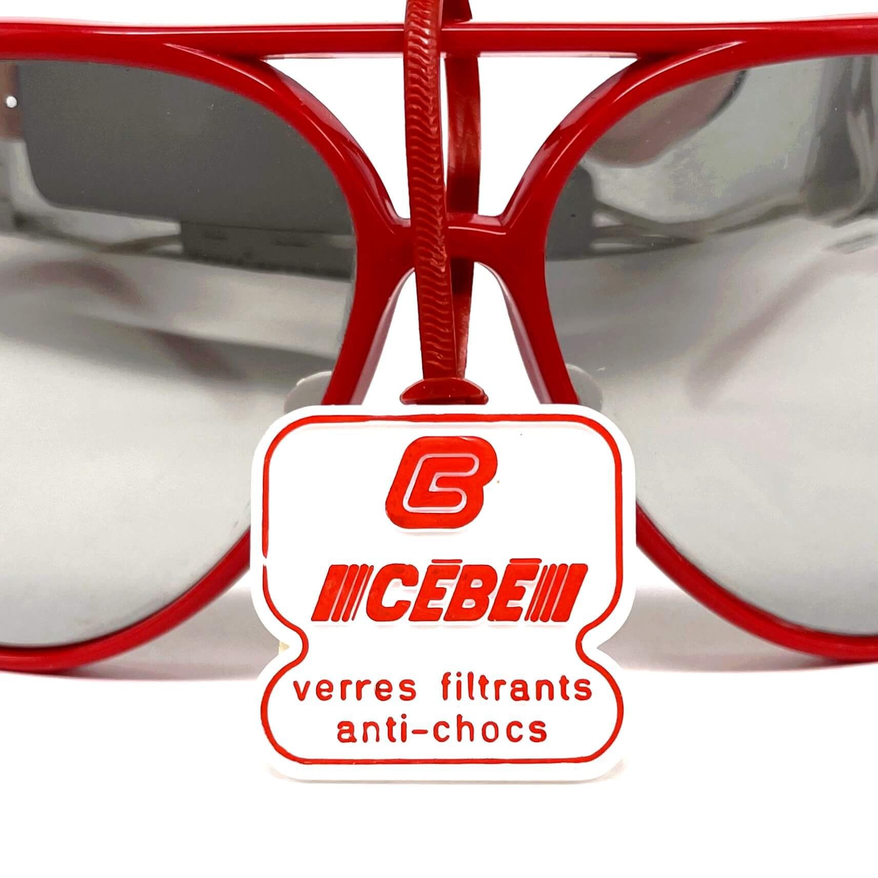 Vintage CEBE 991 red full mirrored mineral sunglasses