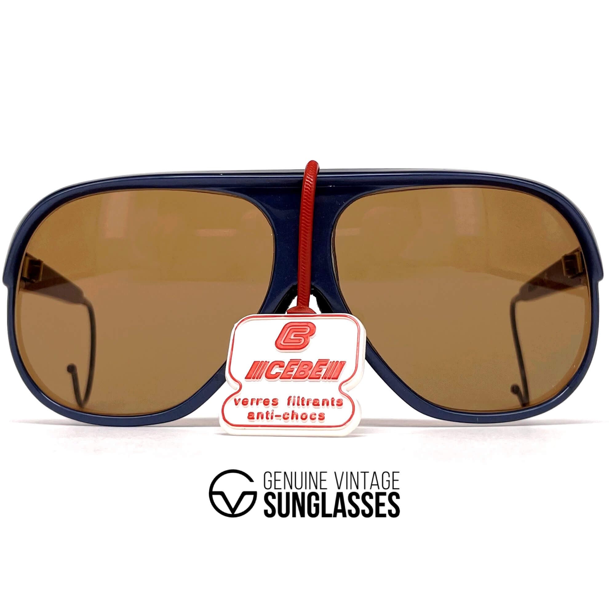 Vintage CEBE 998 Sport blue XXL designer sunglasses
