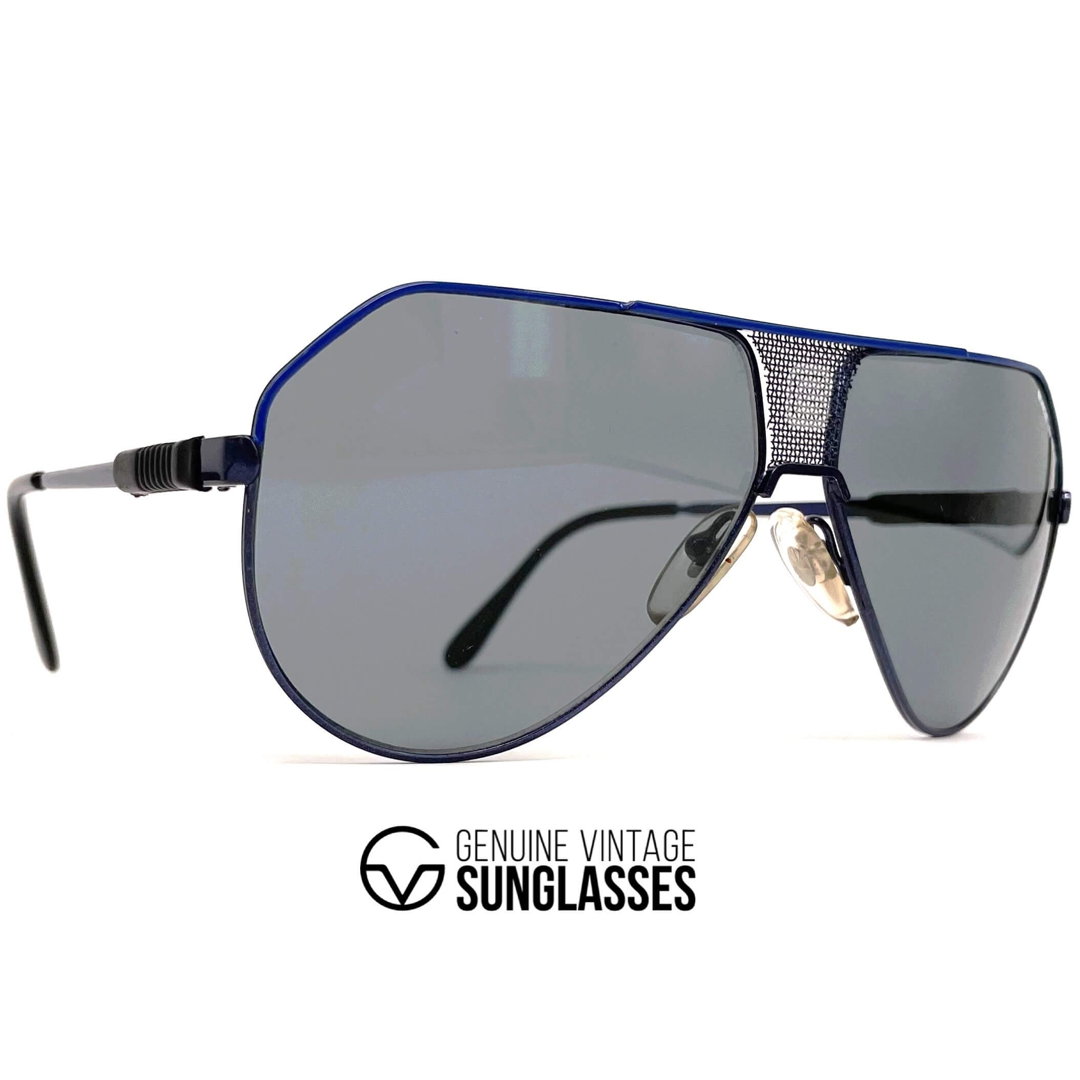 Vintage CEBE Ace blue aviator sunglasses