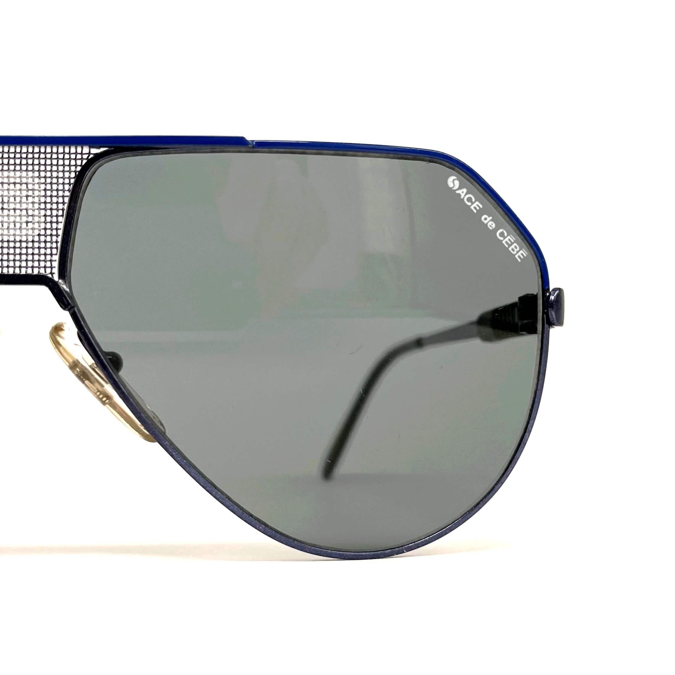 Vintage CEBE Ace blue aviator sunglasses