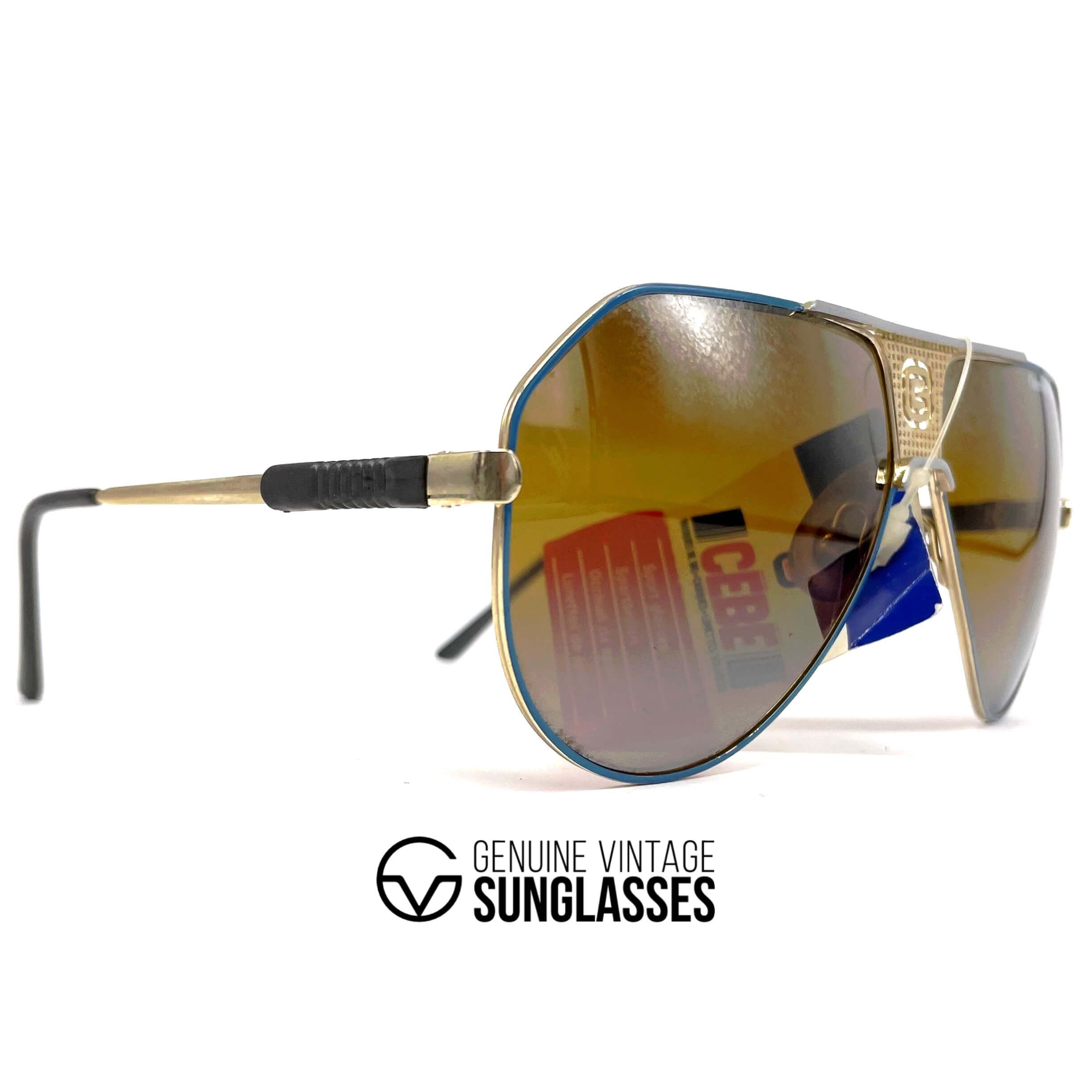 Vintage CEBE Ace mirrored aviator sunglasses