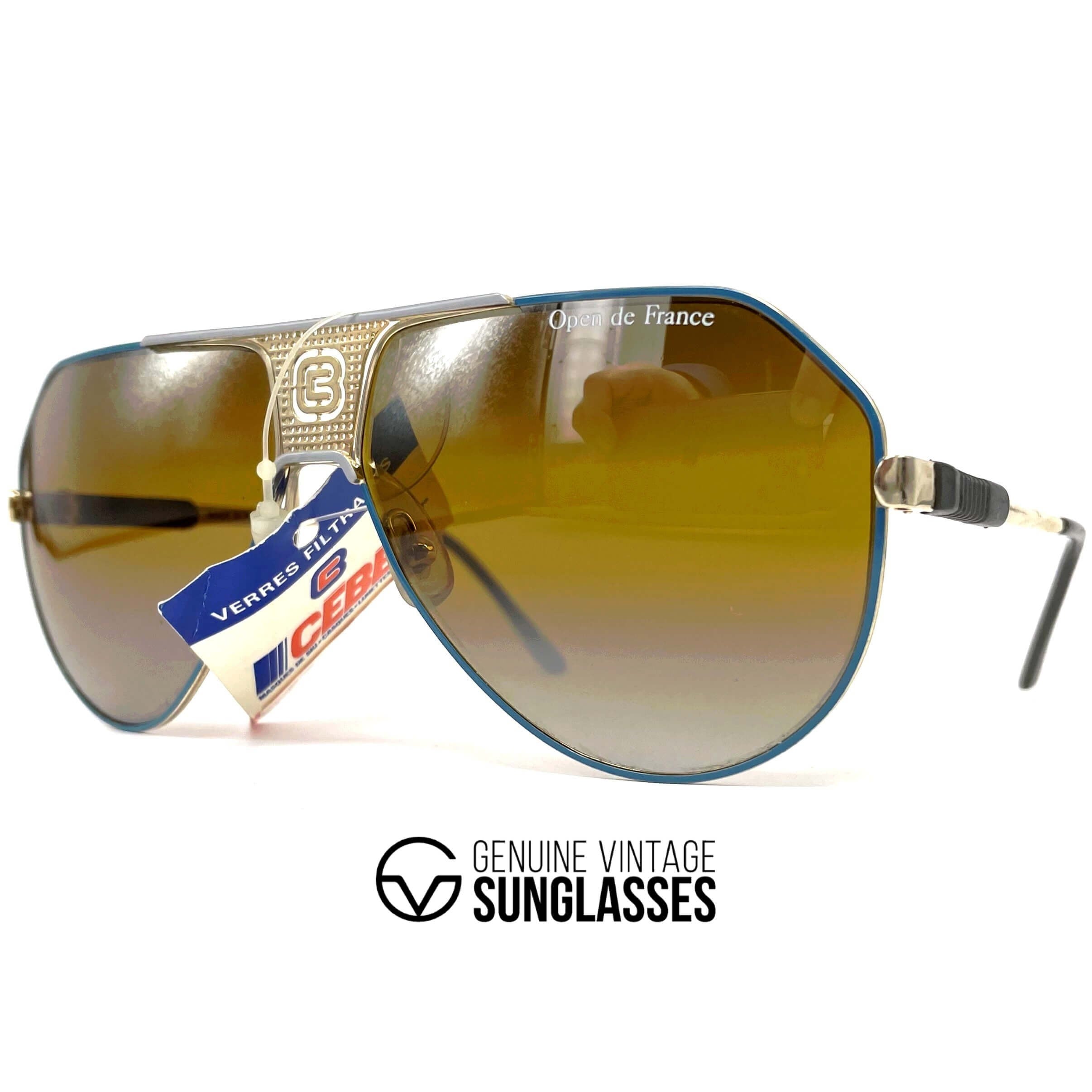 Vintage CEBE Ace mirrored aviator sunglasses