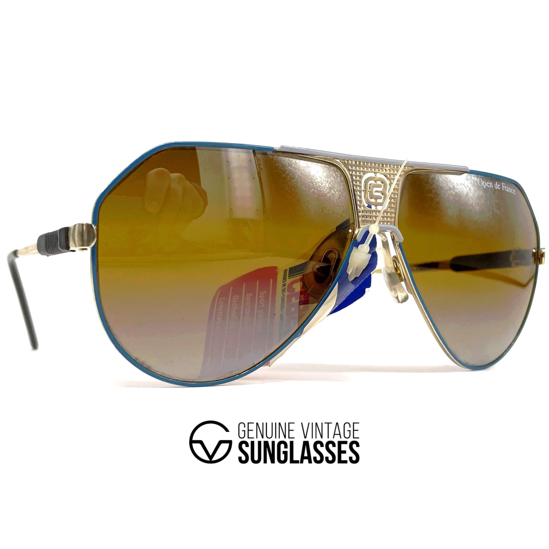 Vintage CEBE Ace mirrored aviator sunglasses