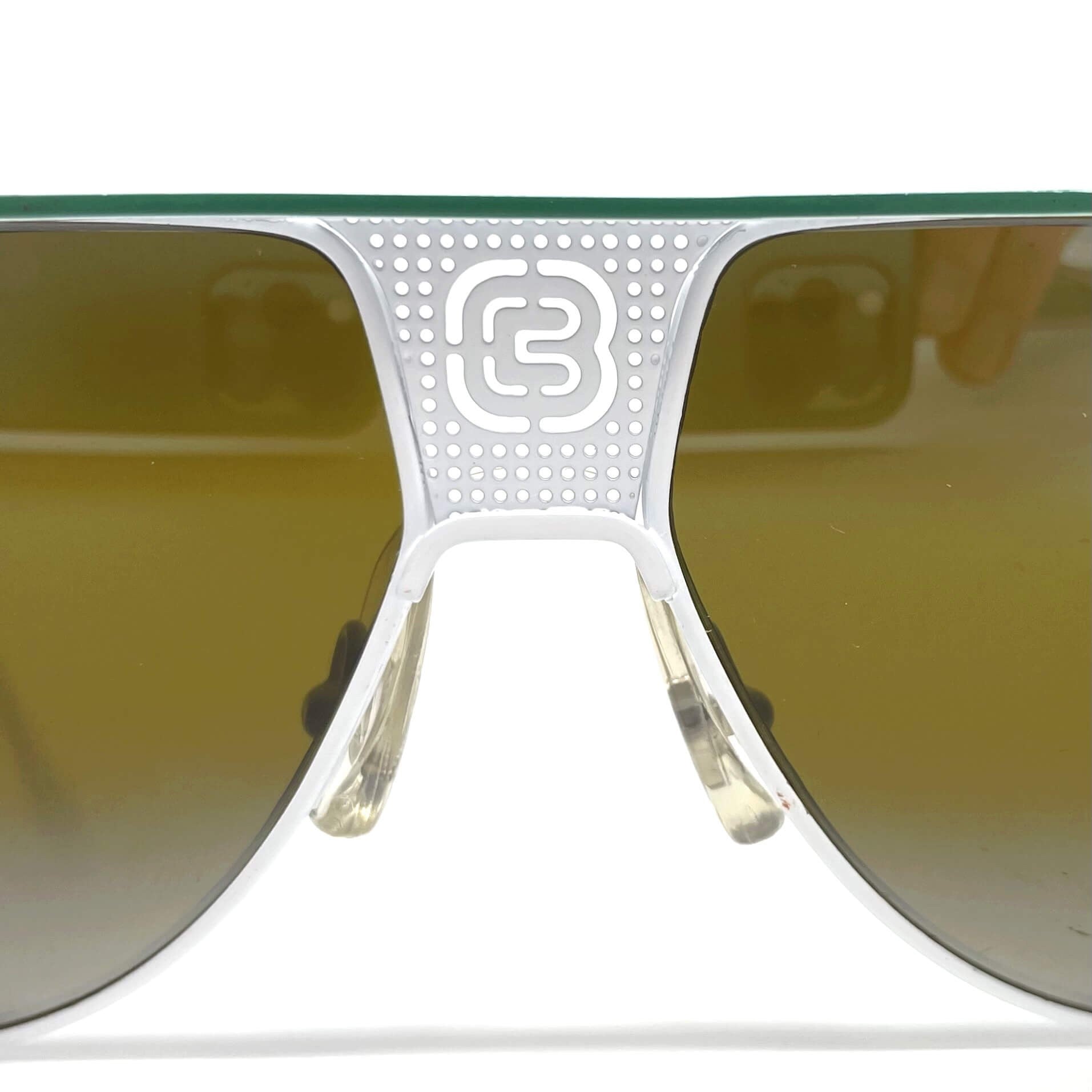 Vintage CEBE Bijoux white aviator sunglasses