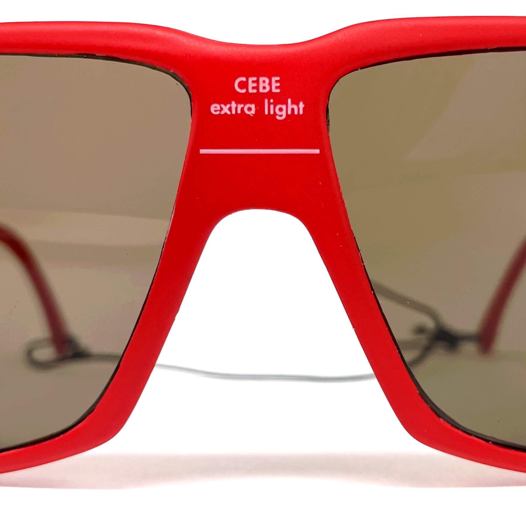 Vintage CEBE Extra light matte red sports sunglasses