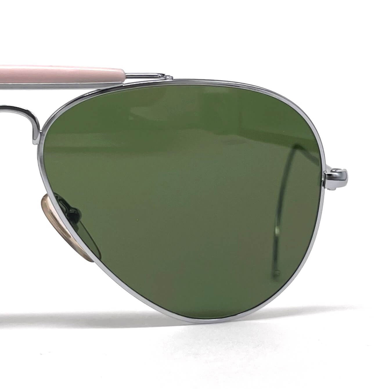 Vintage CEBE Himalaya silver aviator mineral sports sunglasses