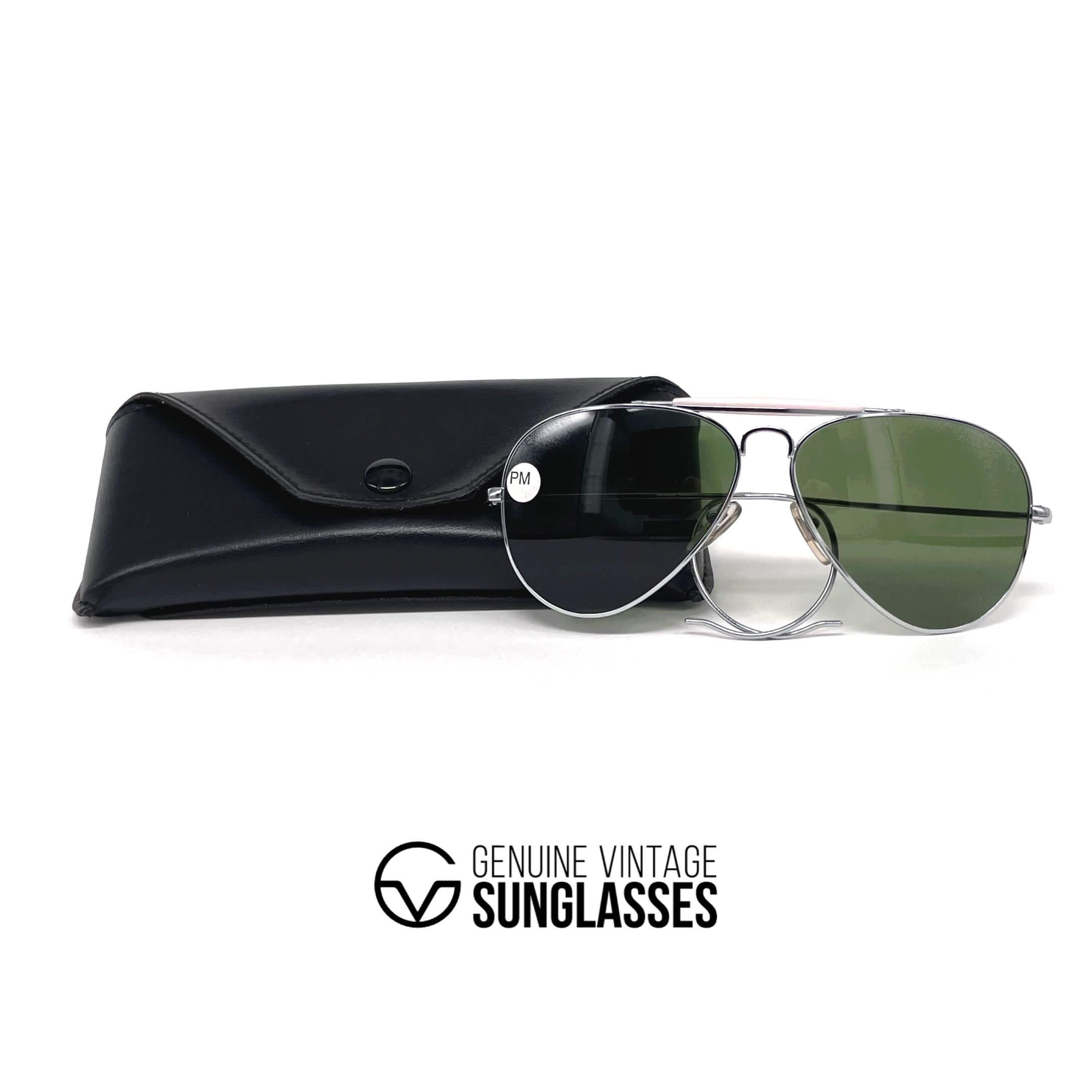 Vintage CEBE Himalaya silver aviator mineral sports sunglasses