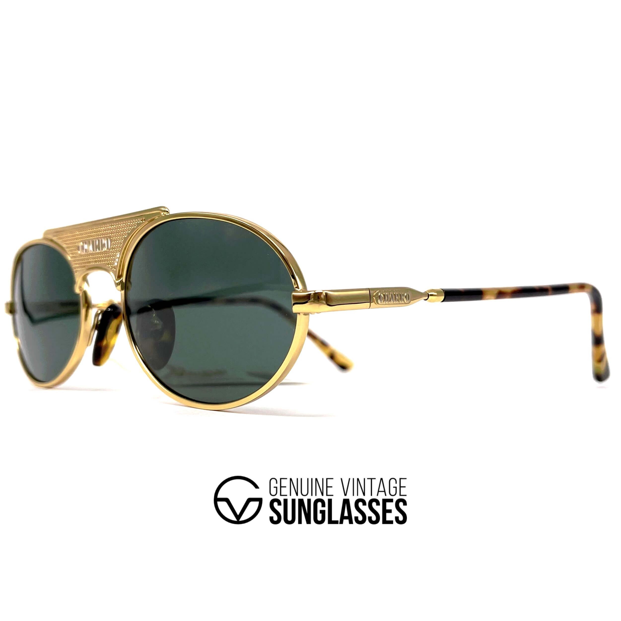 Vintage CHARRO 4366 B By POLAROID gold sunglasses