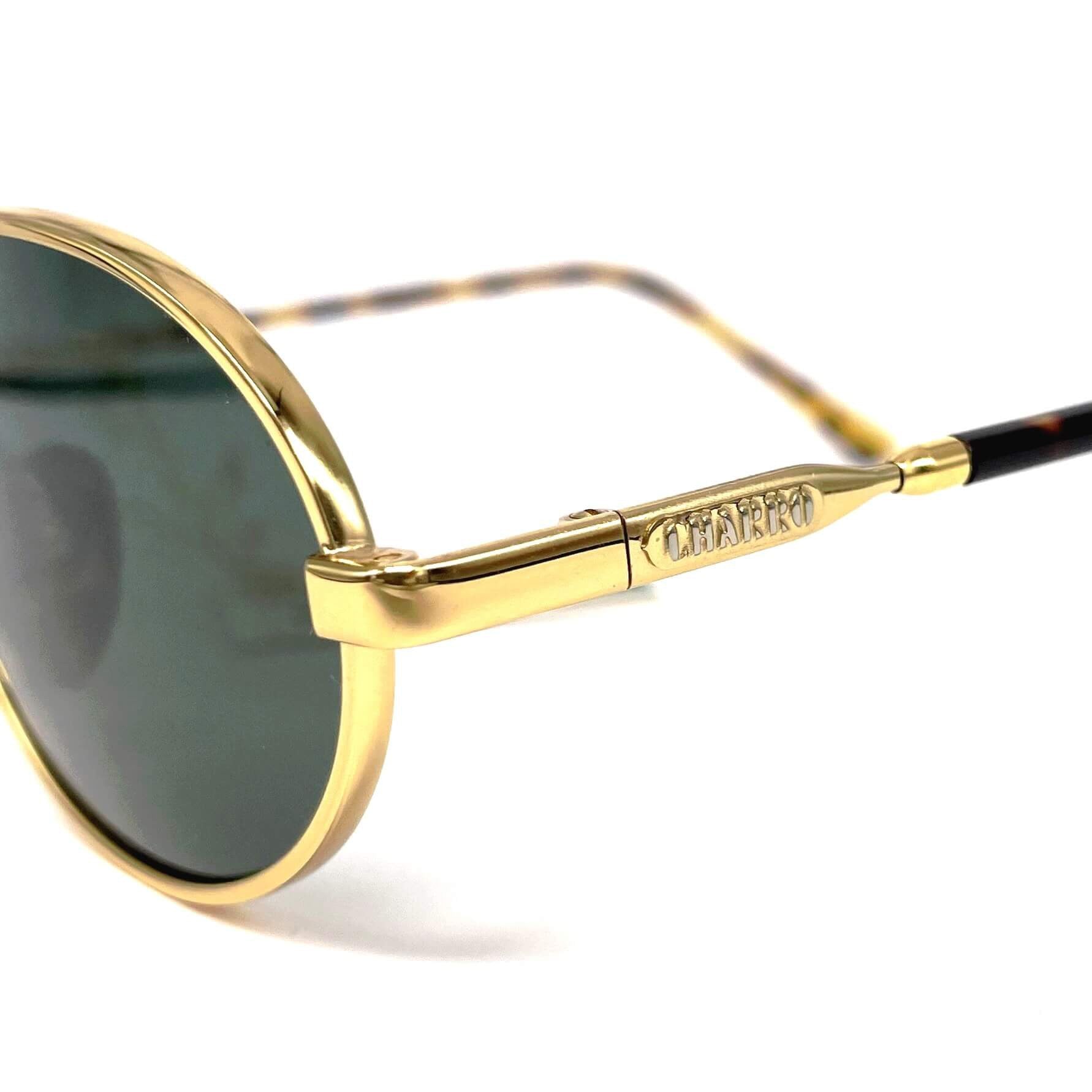 Vintage CHARRO 4366 B By POLAROID gold sunglasses