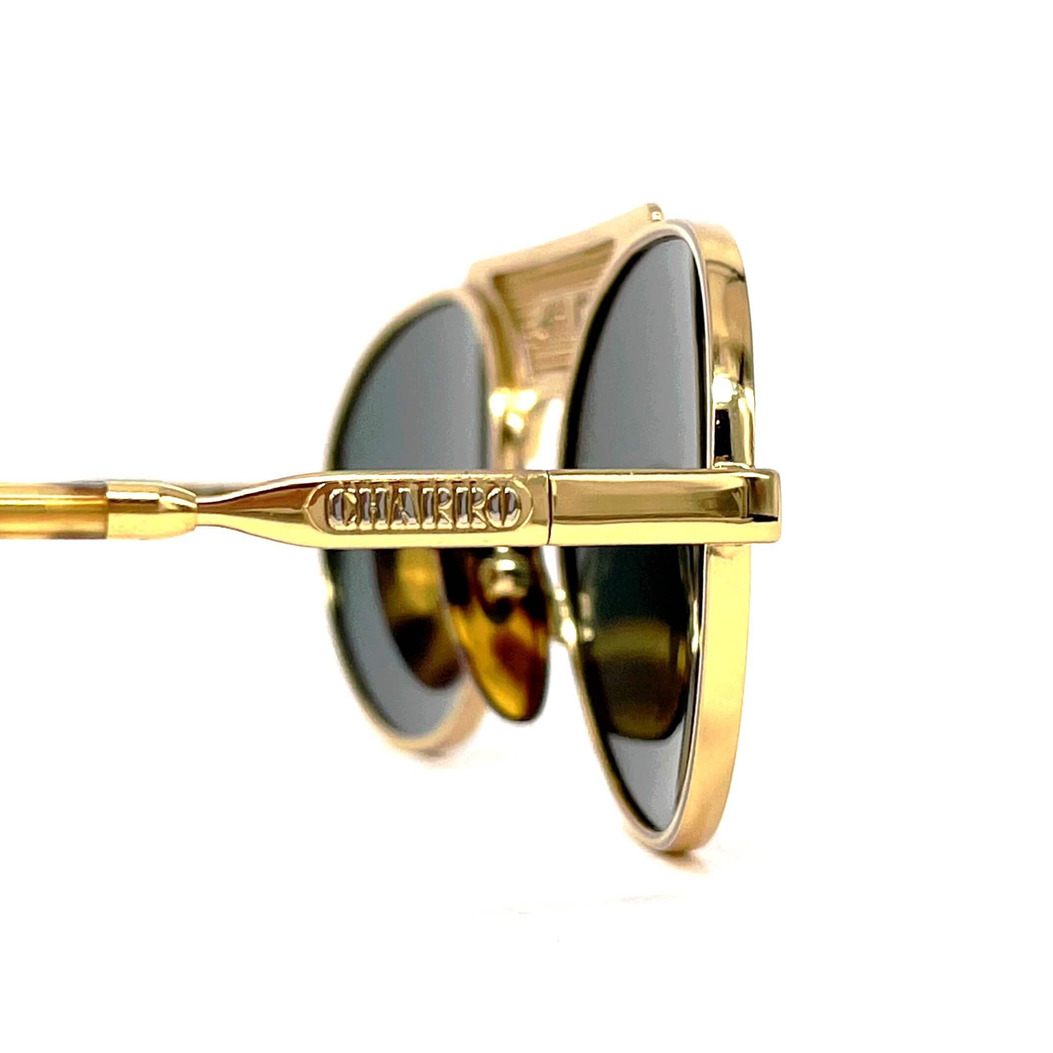 Vintage CHARRO 4366 B By POLAROID gold sunglasses