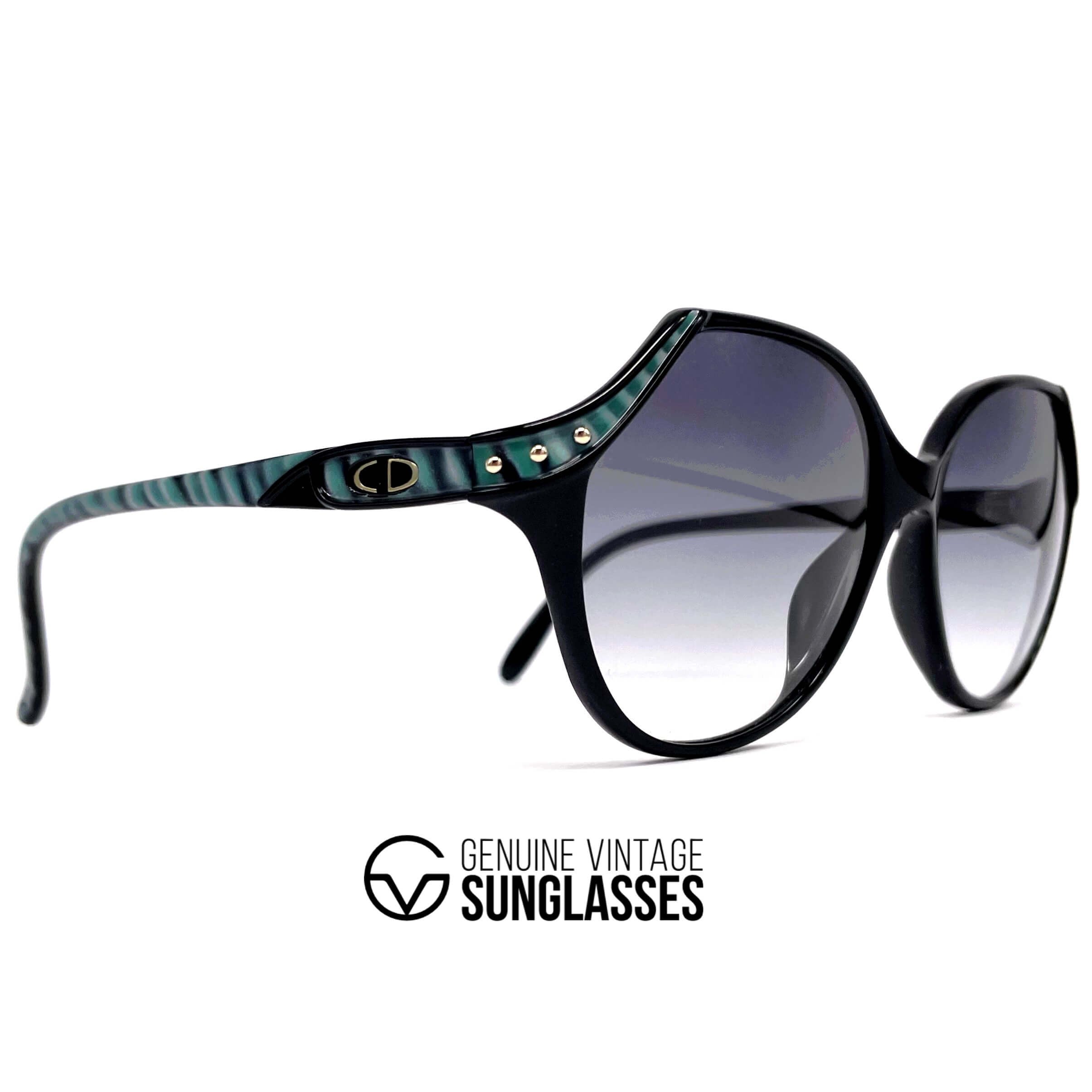 Vintage CHRISTIAN DIOR 2297 black sunglasses