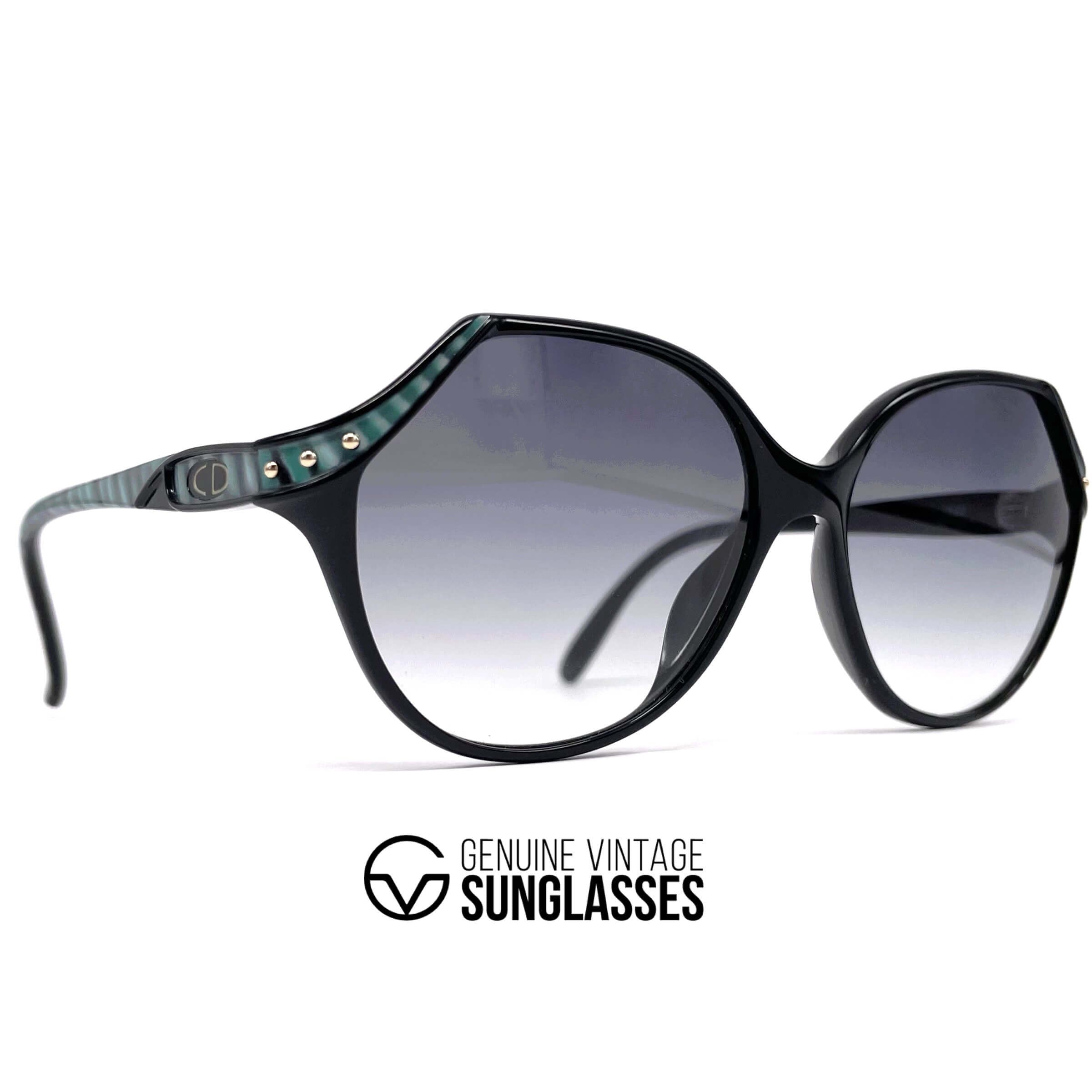 Vintage CHRISTIAN DIOR 2297 black sunglasses