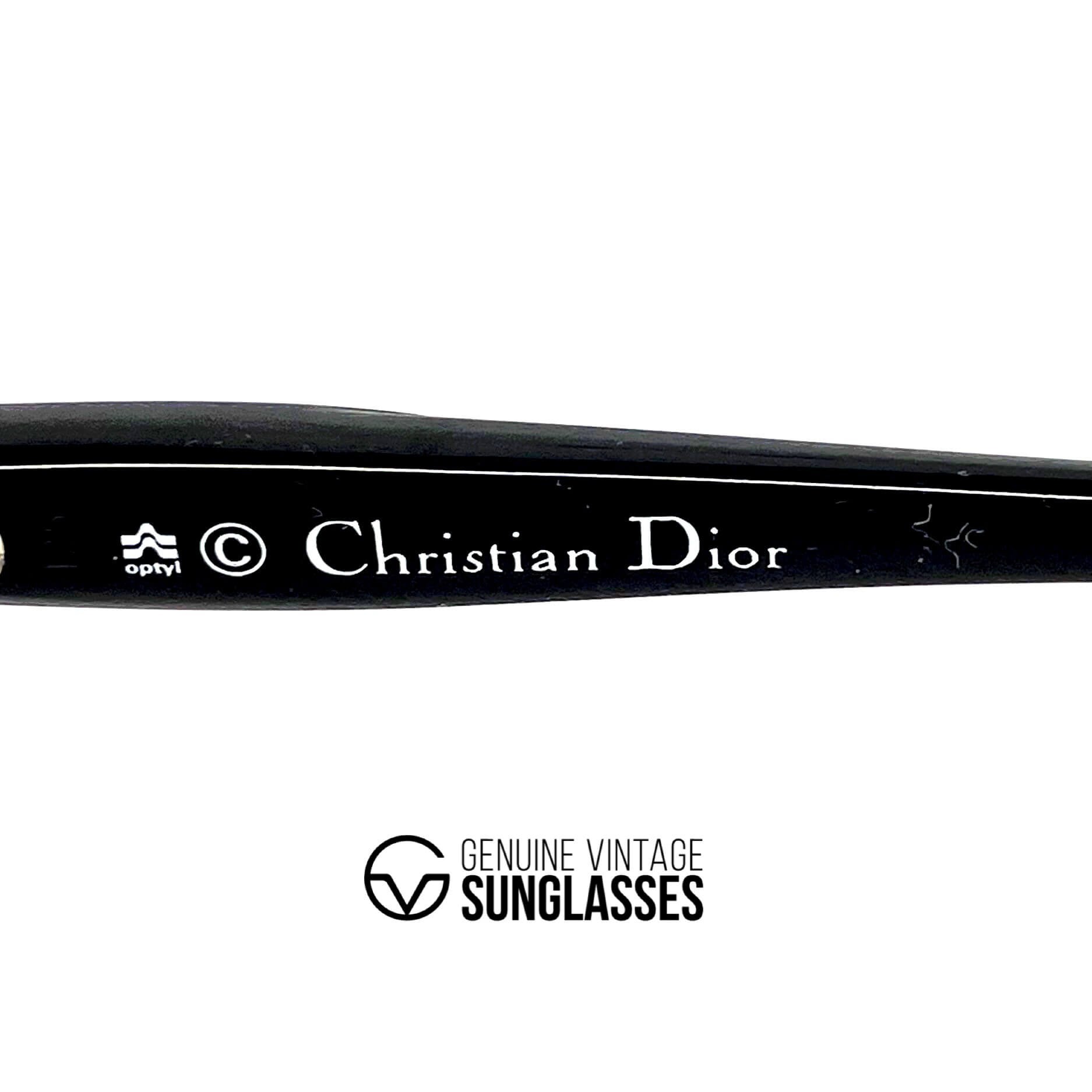 Vintage CHRISTIAN DIOR 2297 black sunglasses