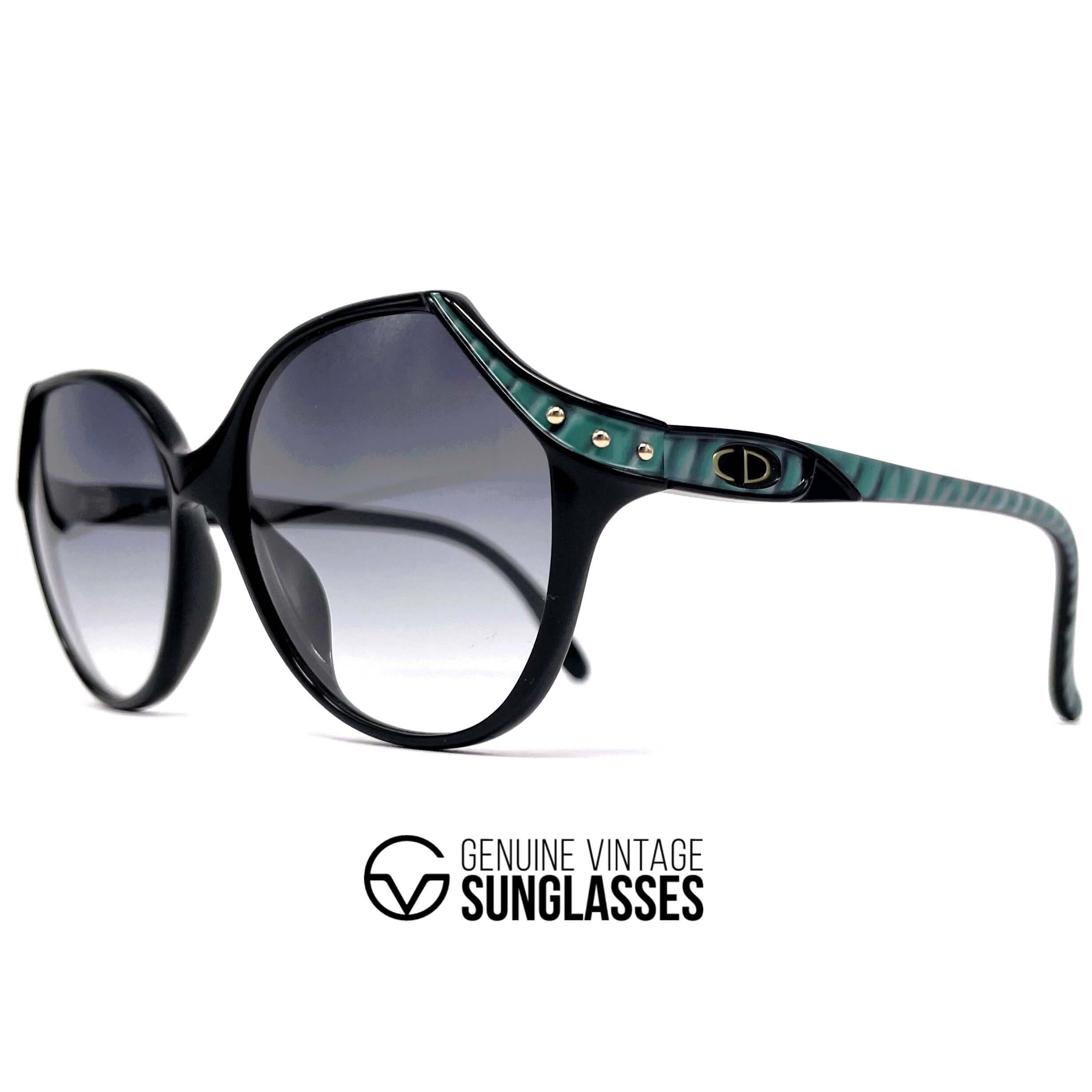 Vintage CHRISTIAN DIOR 2297 black sunglasses