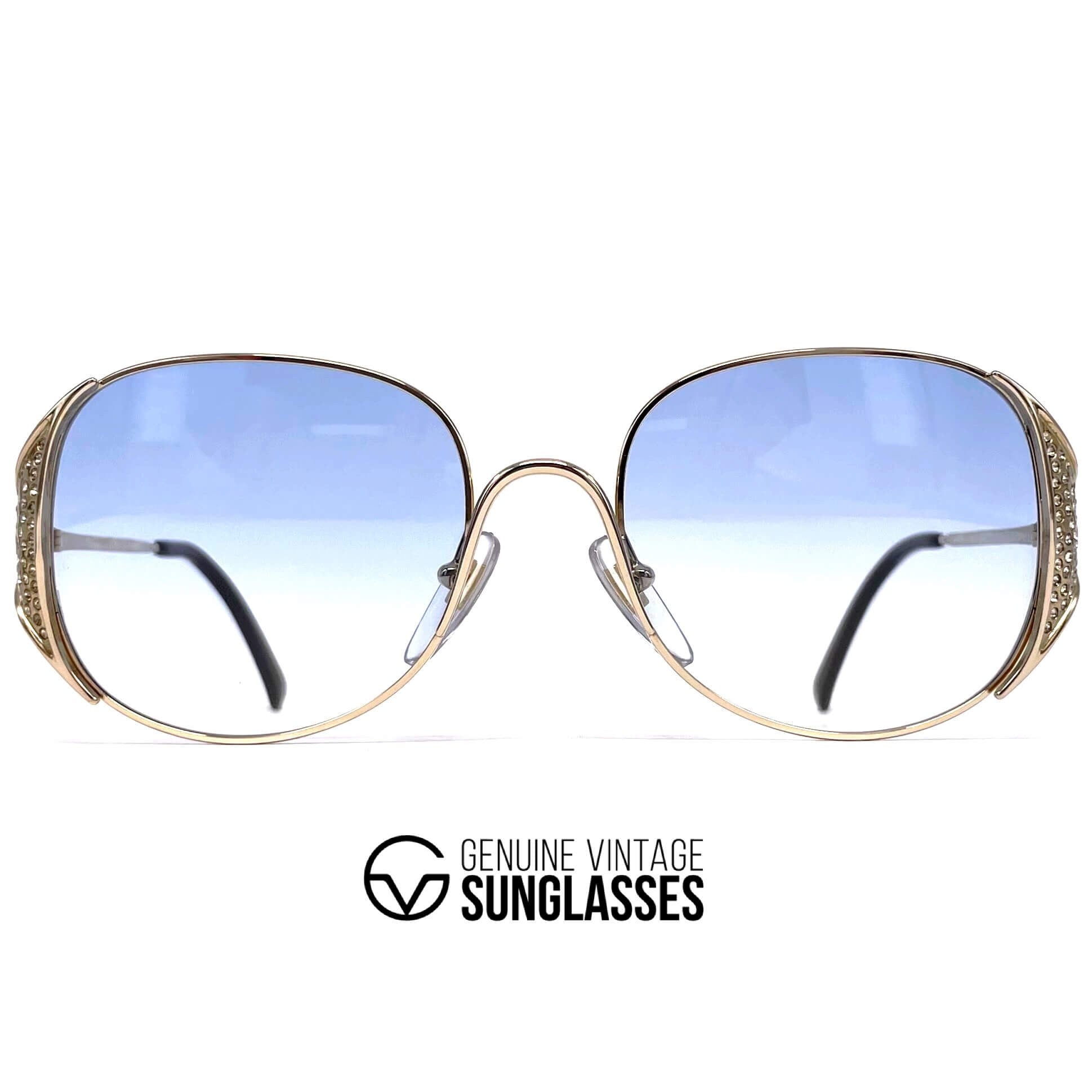 Vintage CHRISTIAN DIOR 2362 gold sunglasses