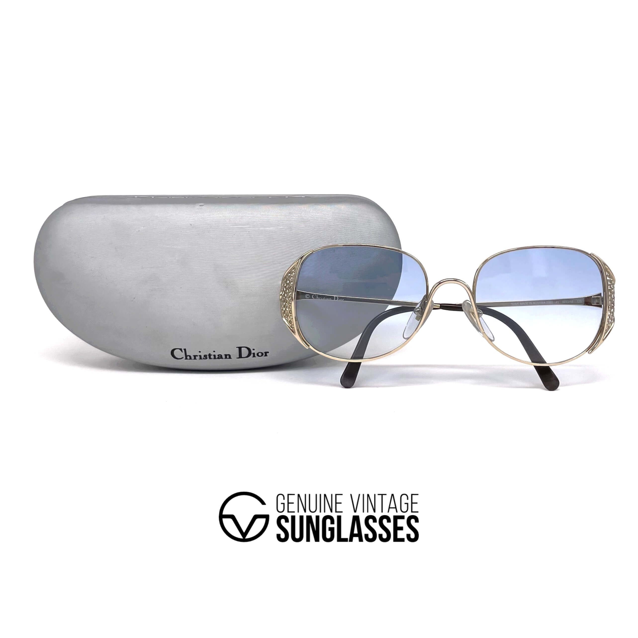 Vintage CHRISTIAN DIOR 2362 gold sunglasses