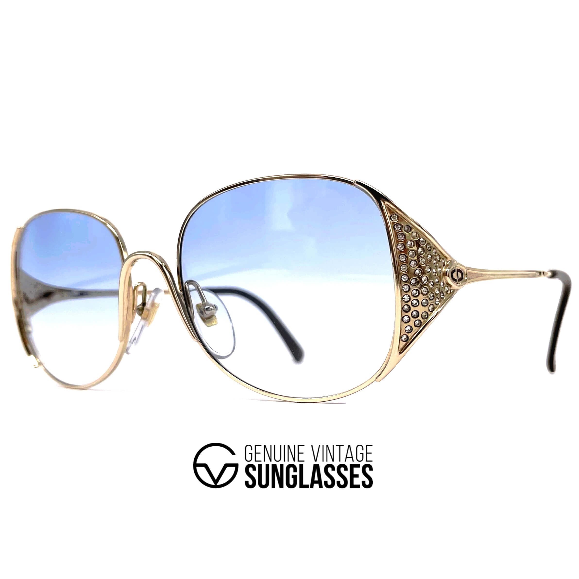 Vintage CHRISTIAN DIOR 2362 gold sunglasses