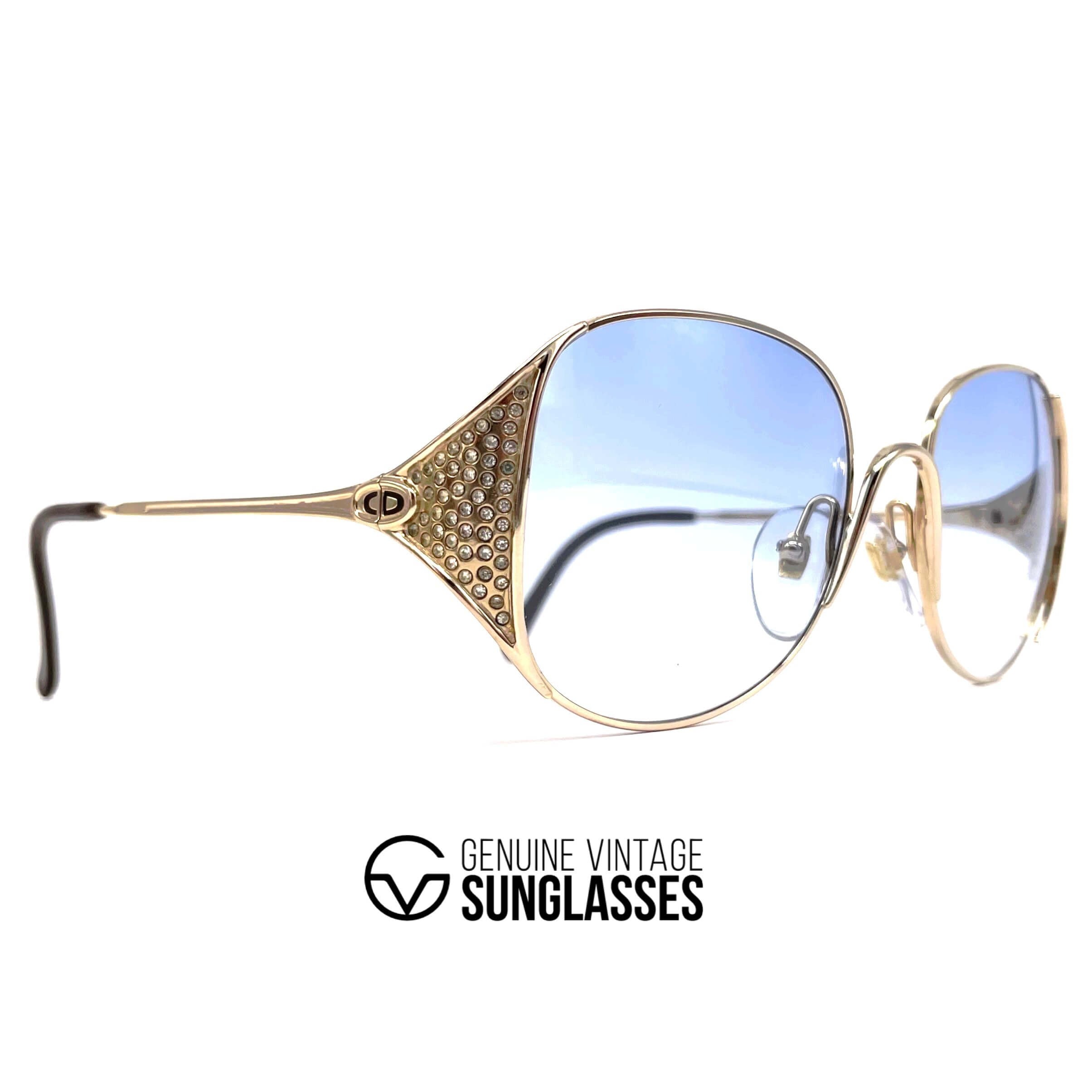 Vintage CHRISTIAN DIOR 2362 gold sunglasses