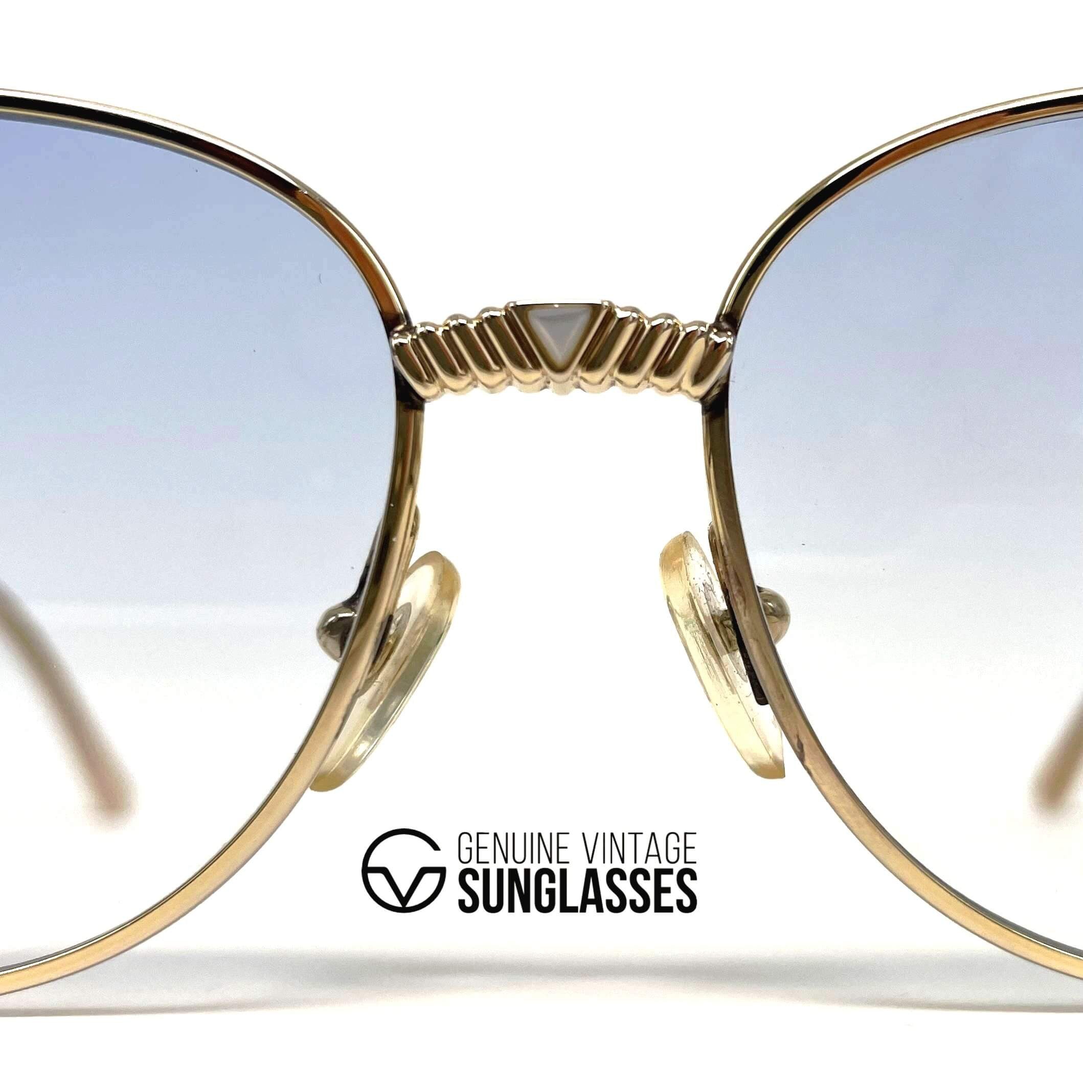 Vintage CHRISTIAN DIOR 2424 gold sunglasses