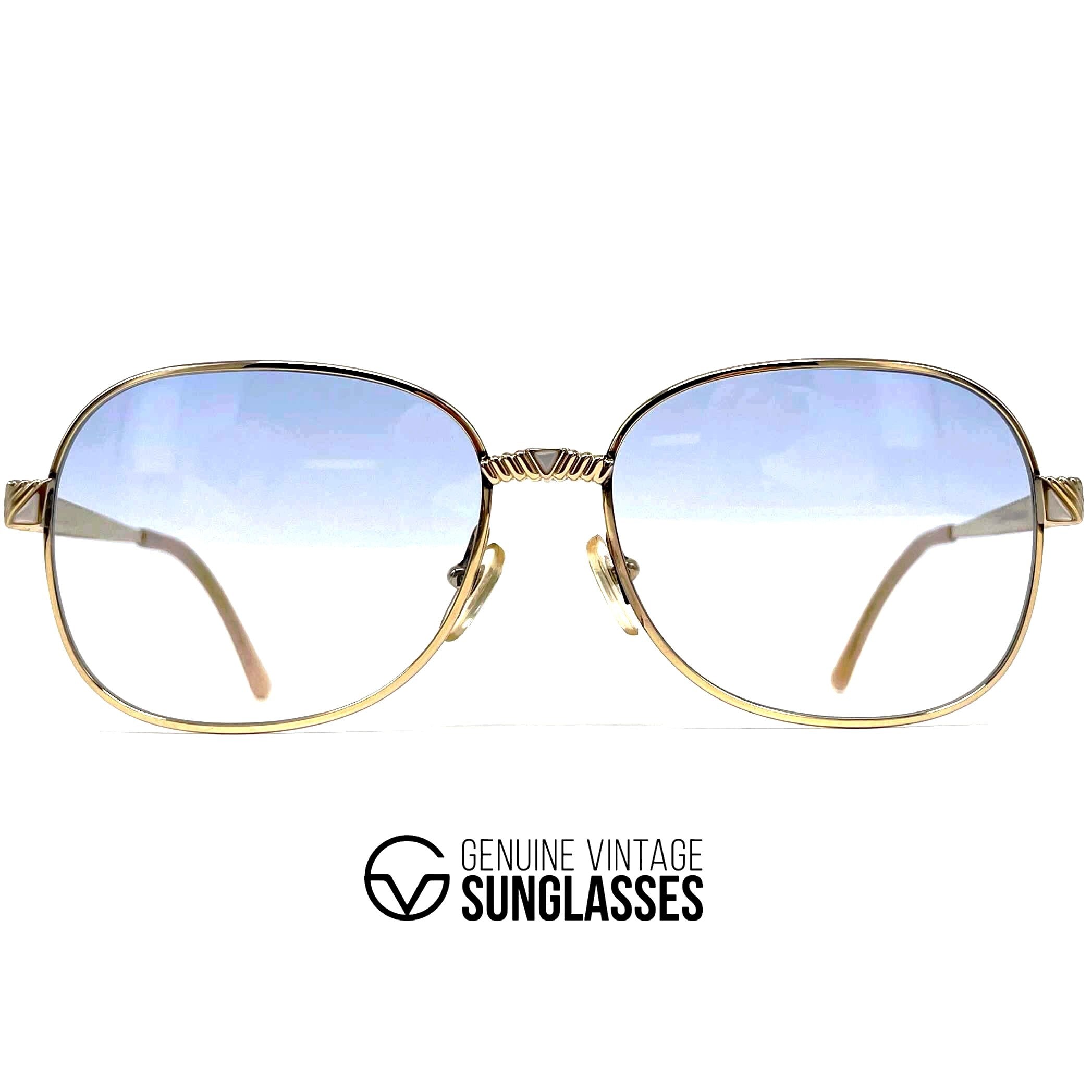 Vintage CHRISTIAN DIOR 2424 gold sunglasses