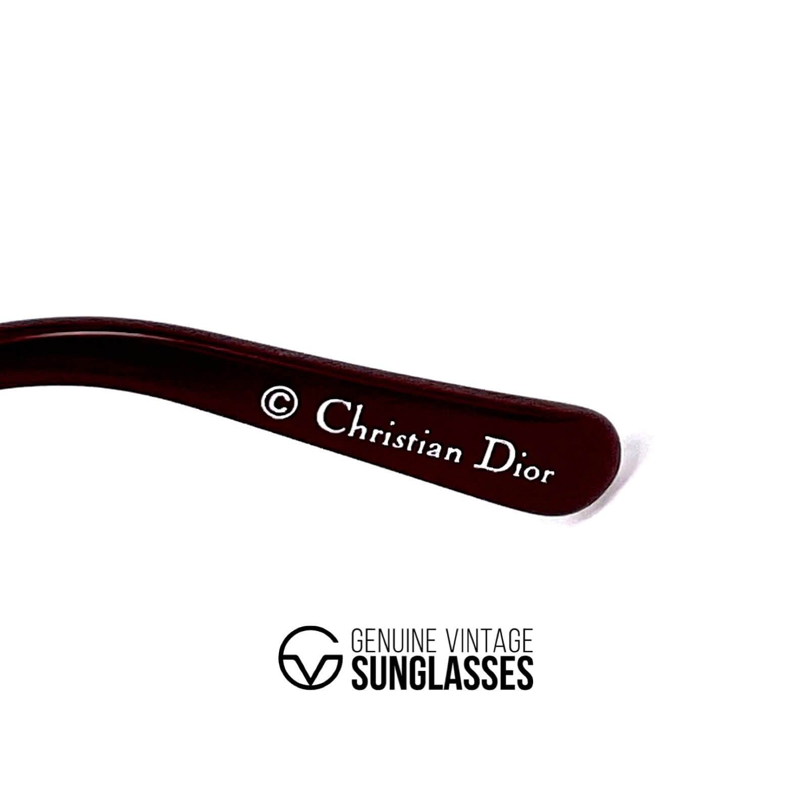 Vintage CHRISTIAN DIOR 2461 gold sunglasses