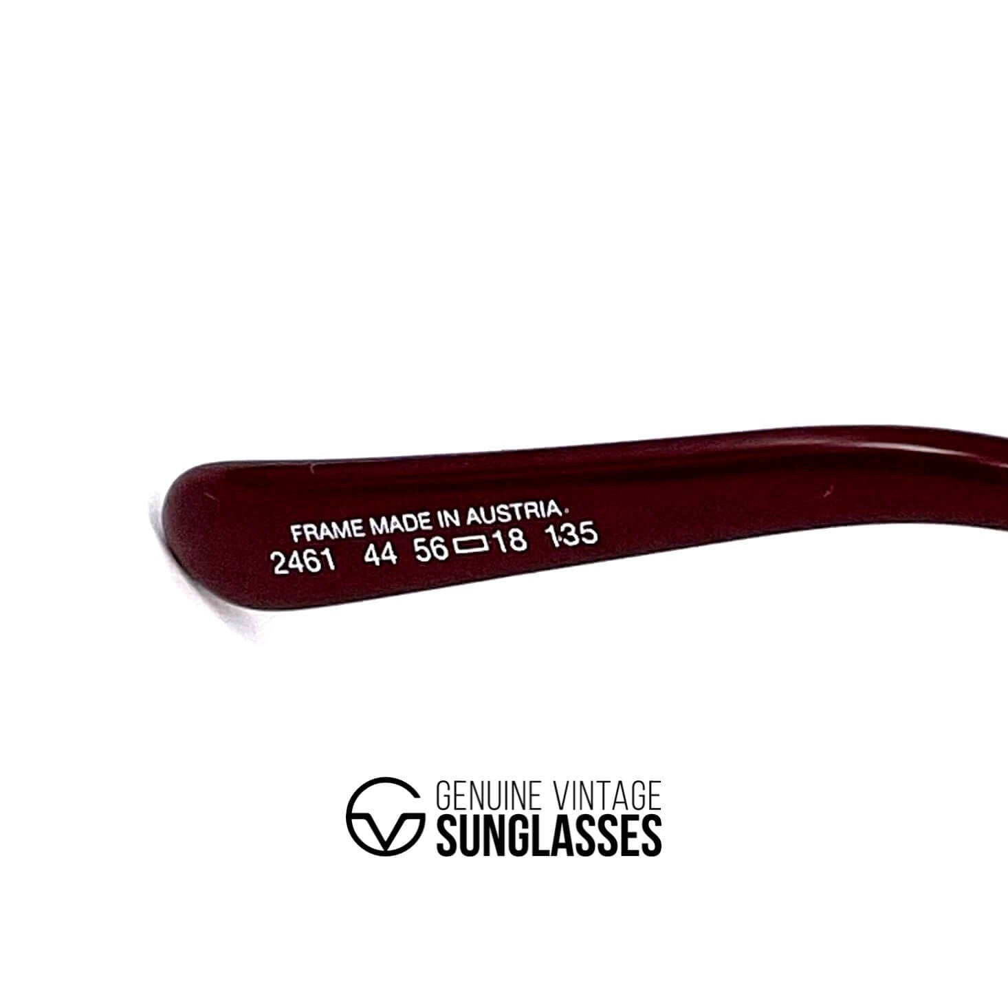 Vintage CHRISTIAN DIOR 2461 gold sunglasses