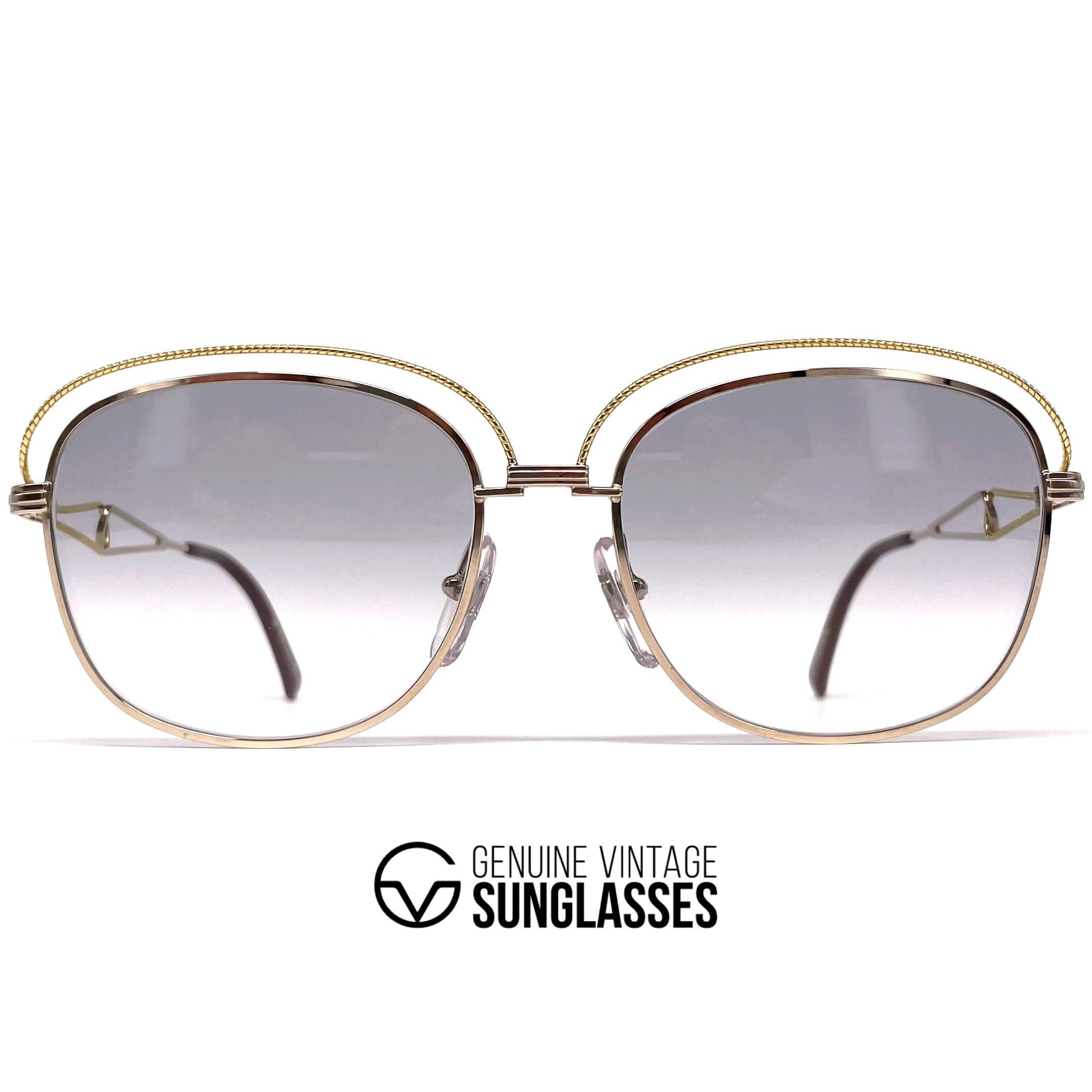 Vintage CHRISTIAN DIOR 2461 gold sunglasses