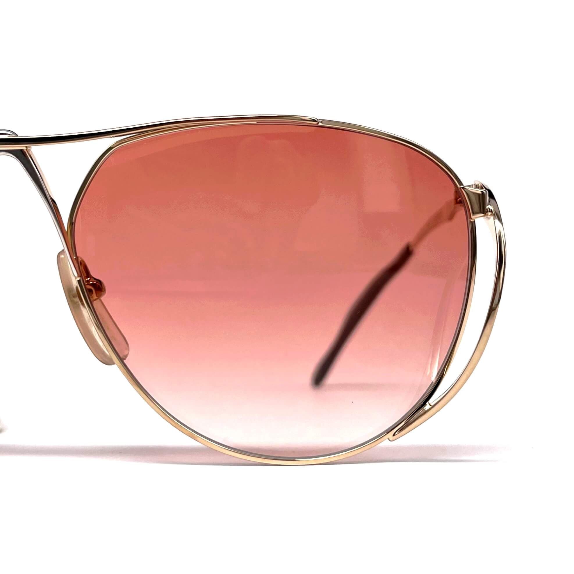 Vintage COLANI 1002 futuristic art gold red sunglasses