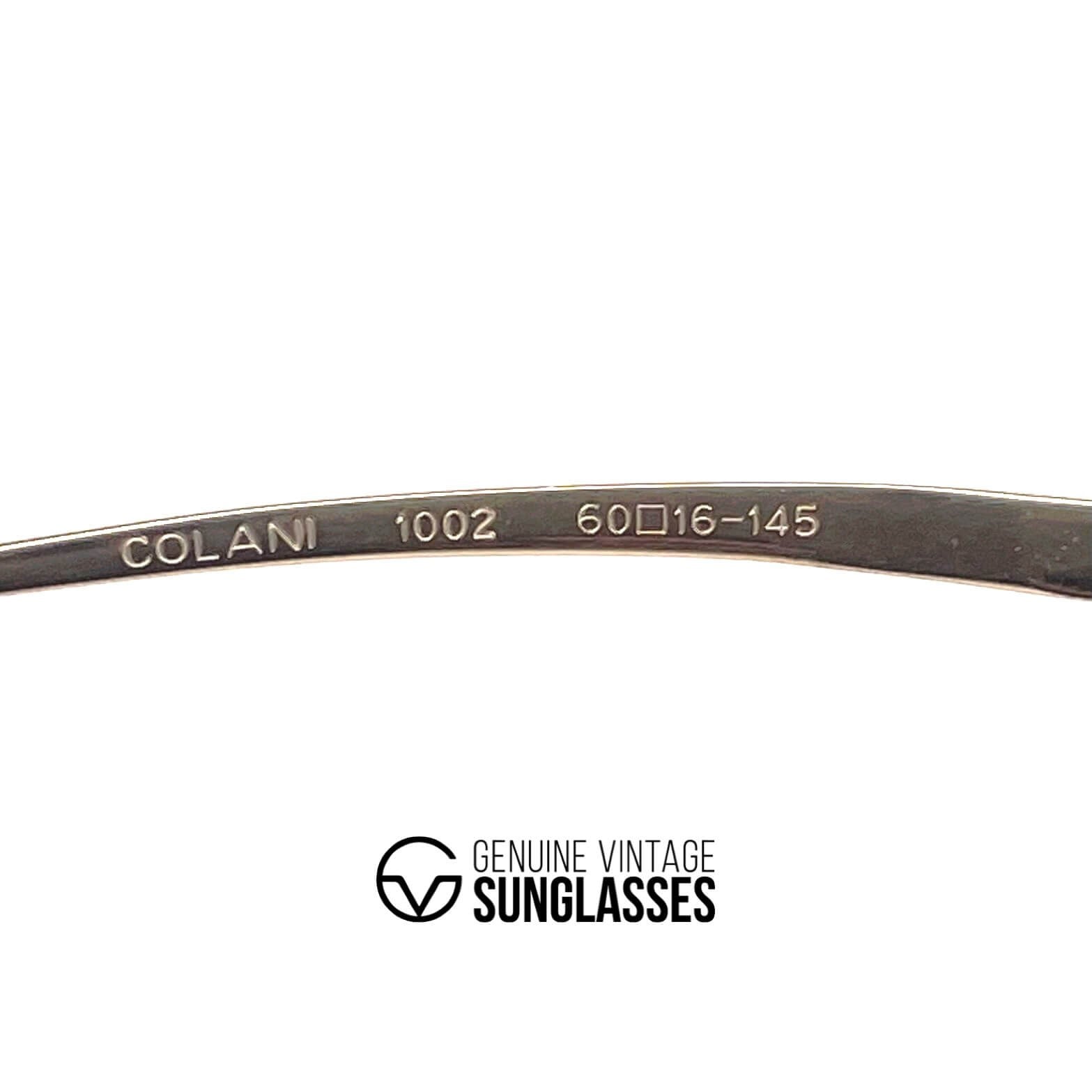 Vintage COLANI 1002 futuristic art gold red sunglasses