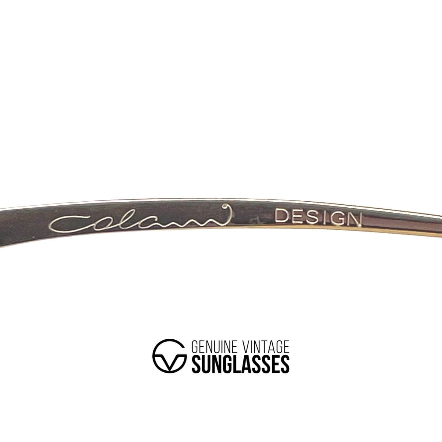 Vintage COLANI 1002 futuristic art gold red sunglasses