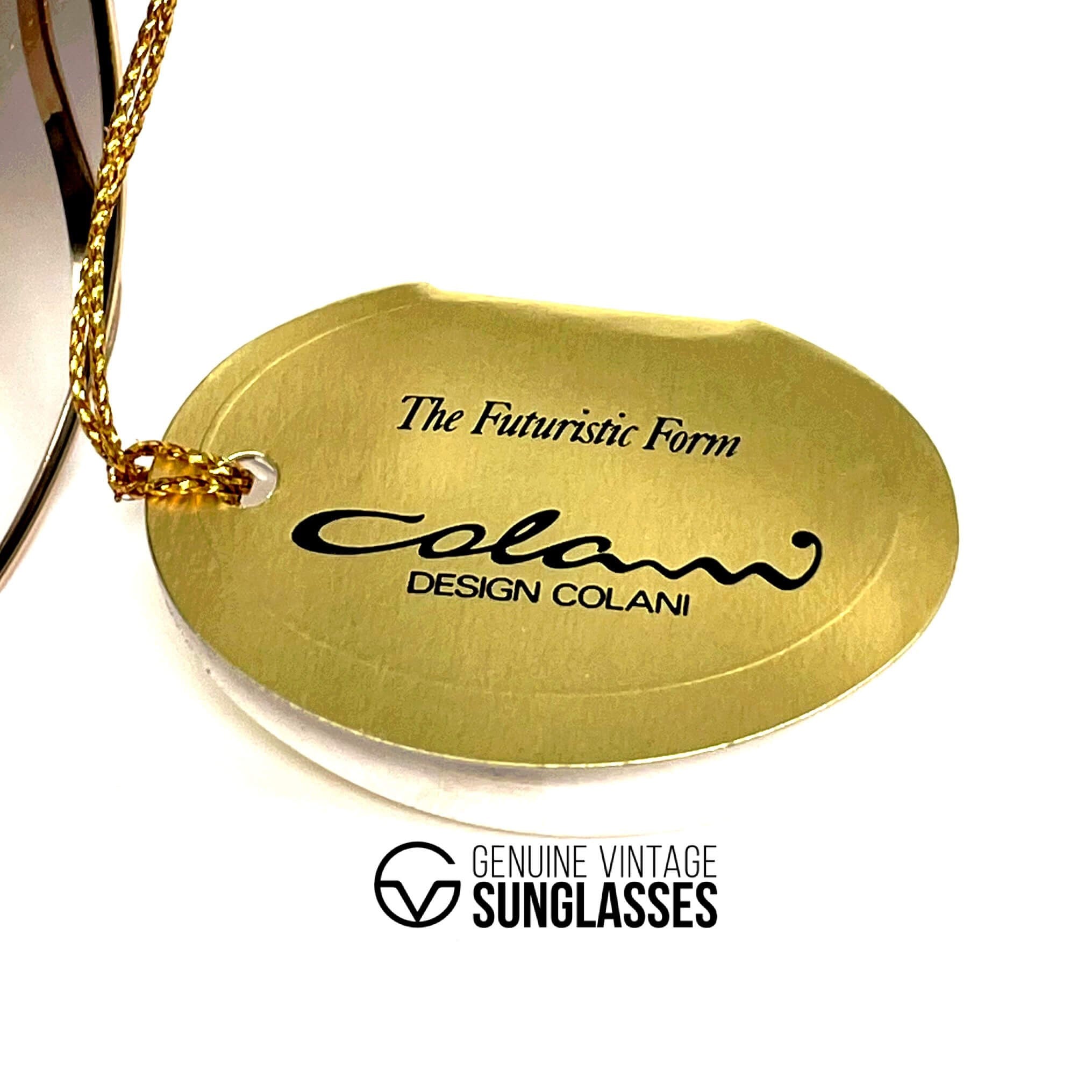 Vintage COLANI 1002 futuristic art gold sunglasses