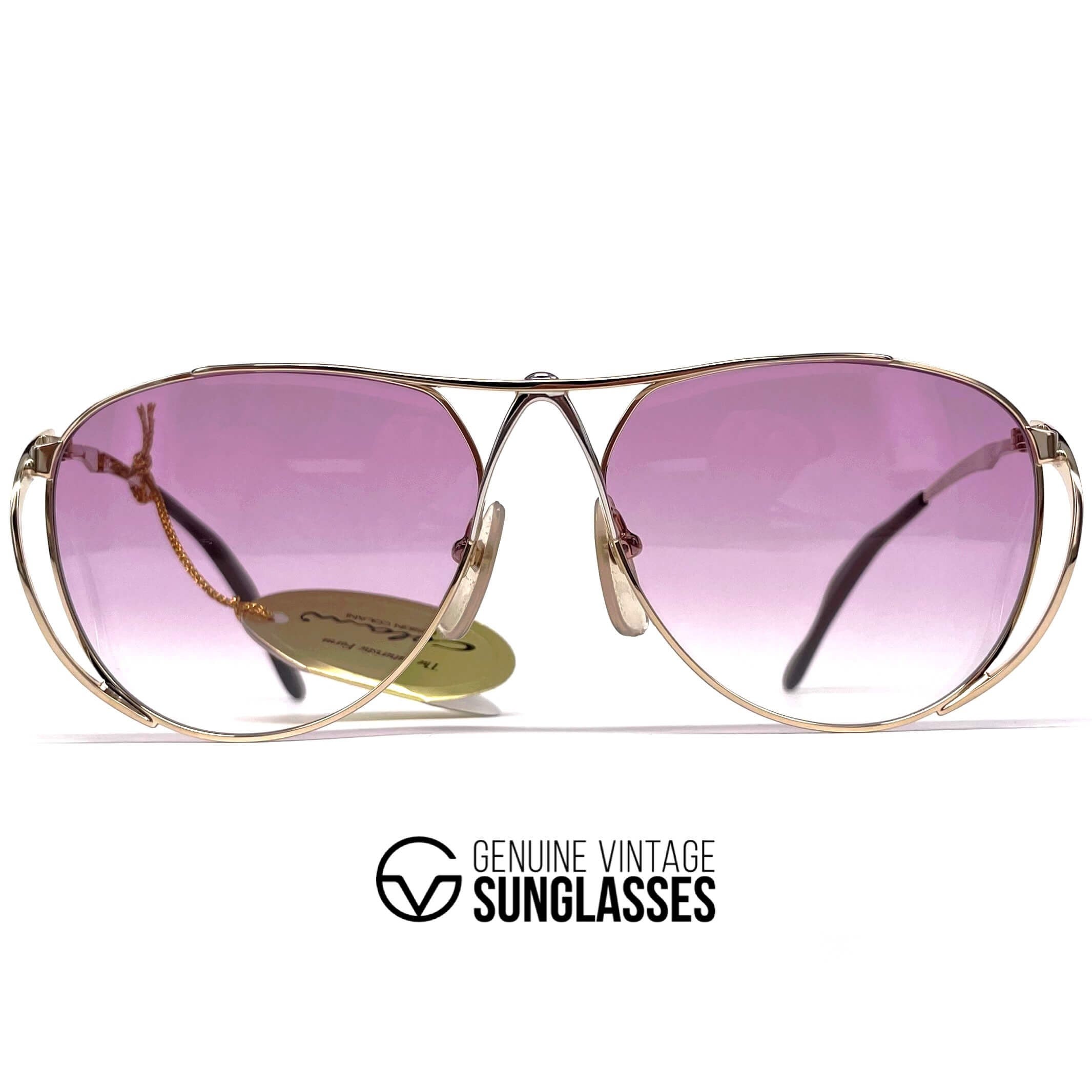 Vintage COLANI 1002 futuristic art gold sunglasses
