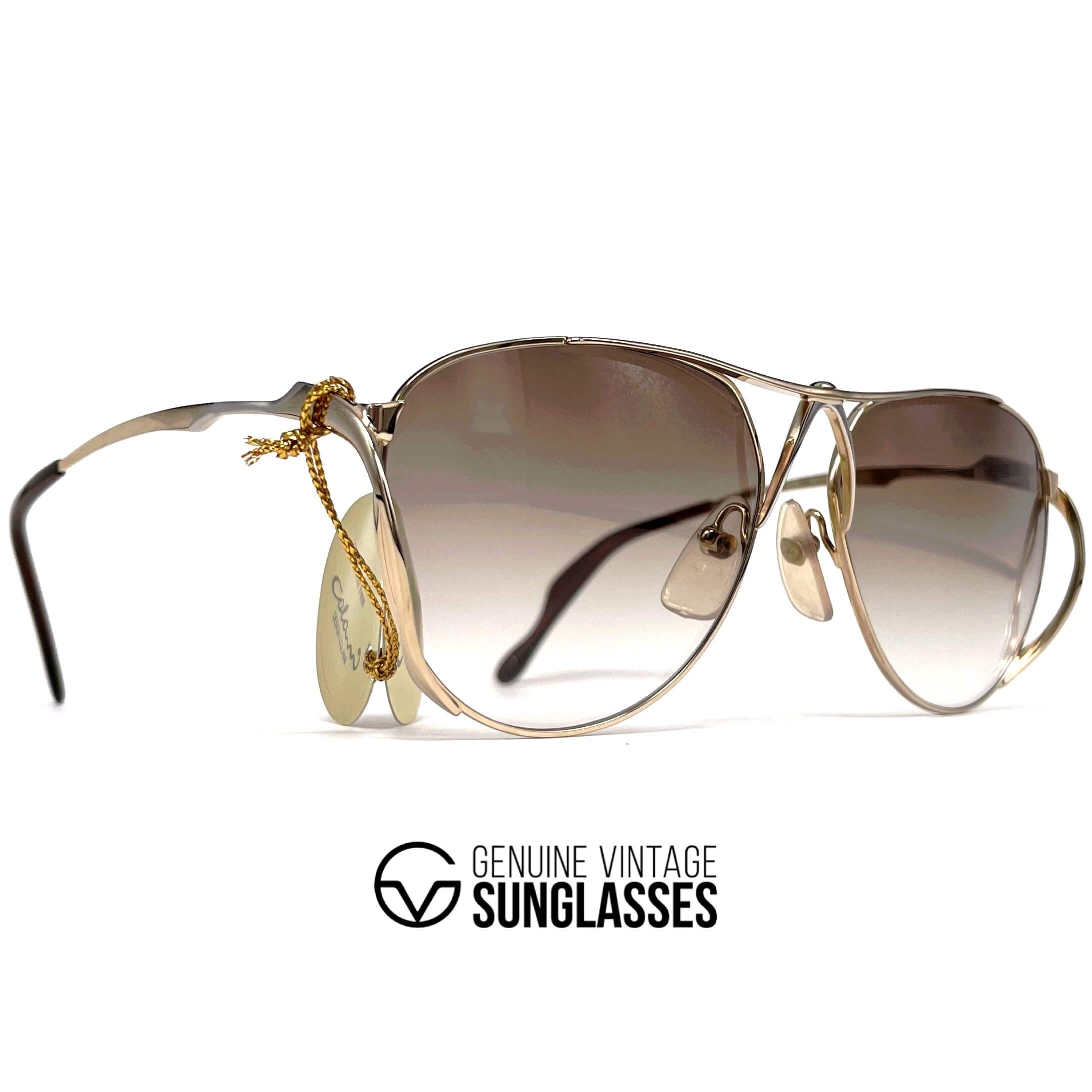 Vintage COLANI 1002 futuristic art gold sunglasses
